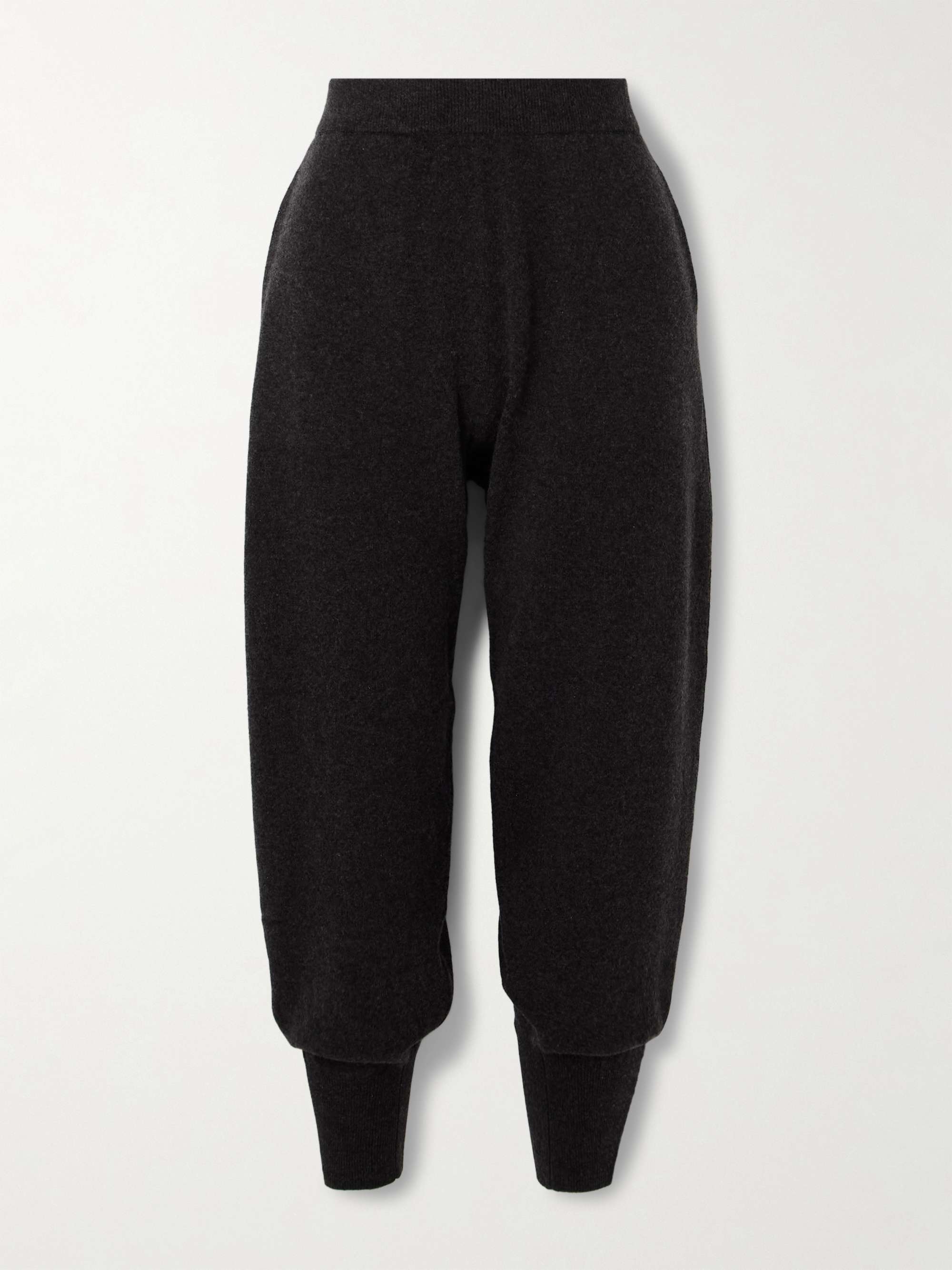 Cashmere-blend tapered track pants hero visual