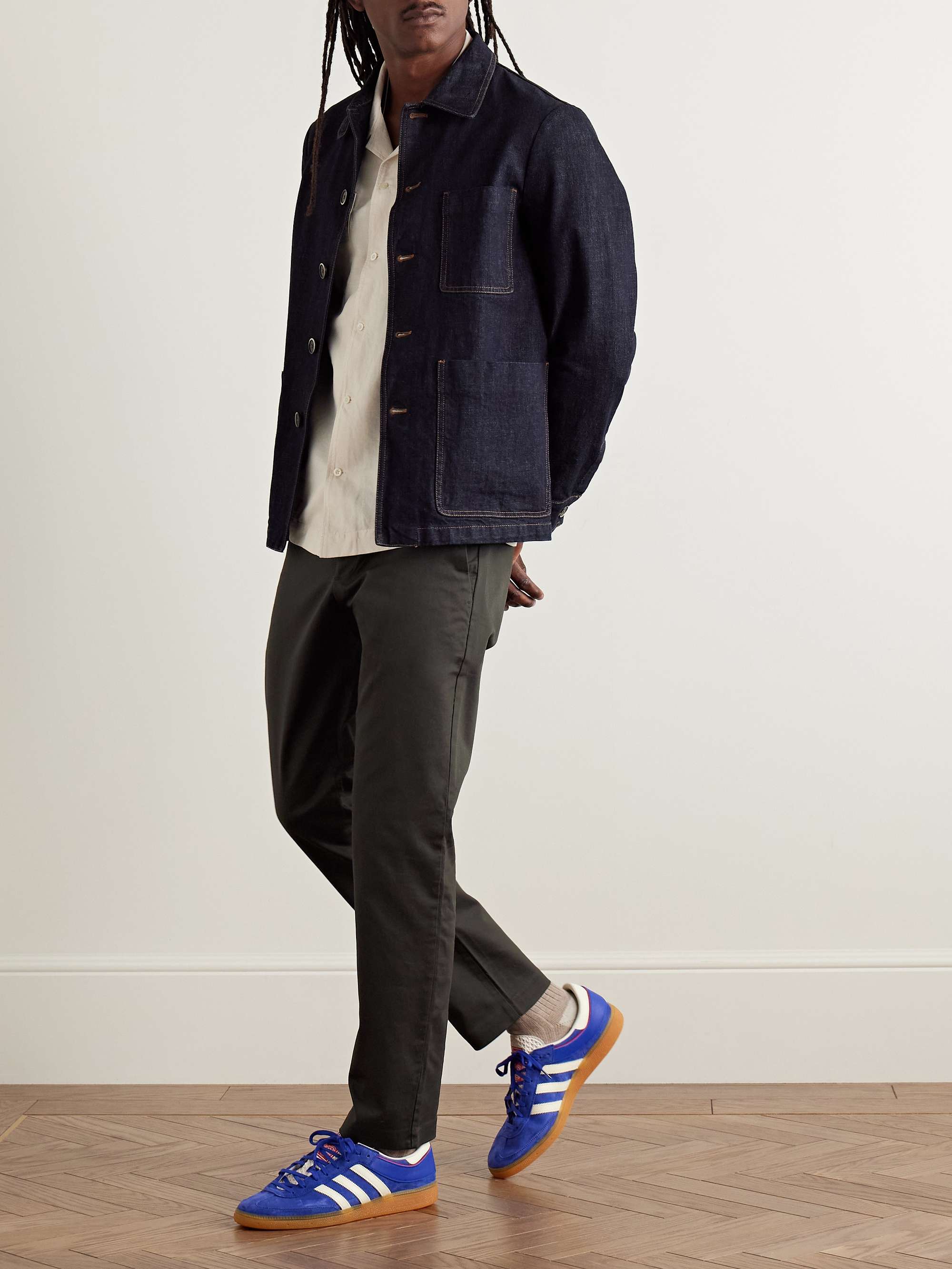 Theo 1420 Tapered Organic Cotton-Blend Twill Chinos view