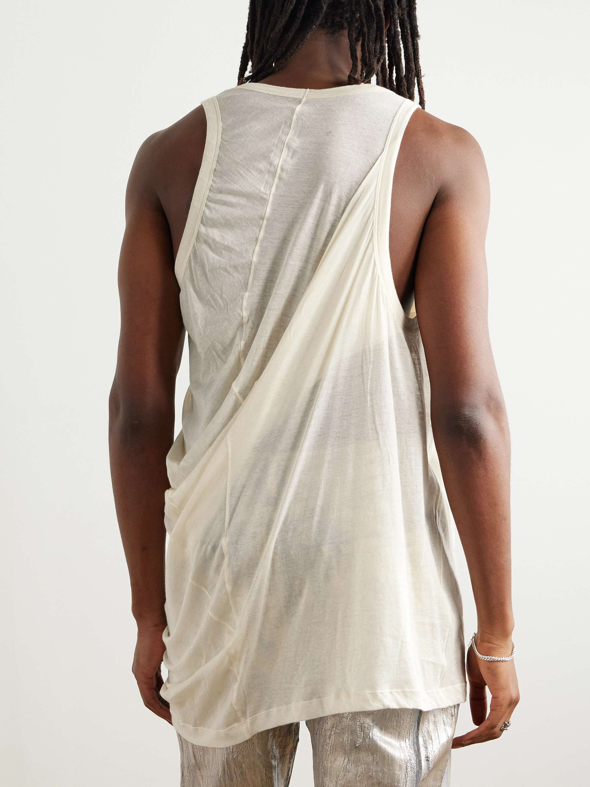 Anthem Draped Cotton-Jersey Tank Top view
