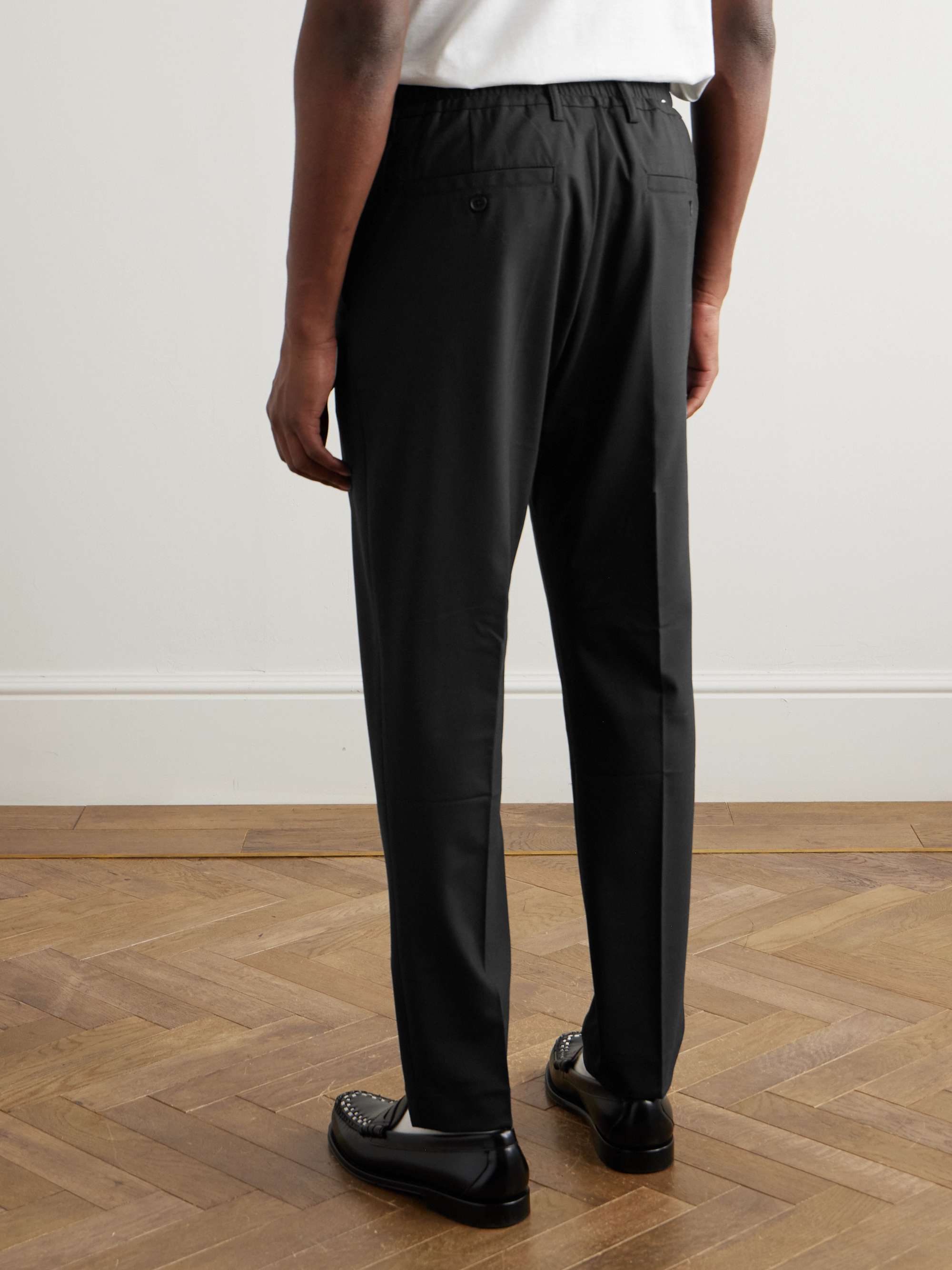 Billie 1088 Straight-Leg Recycled Grain De Poudre Suit Trousers view