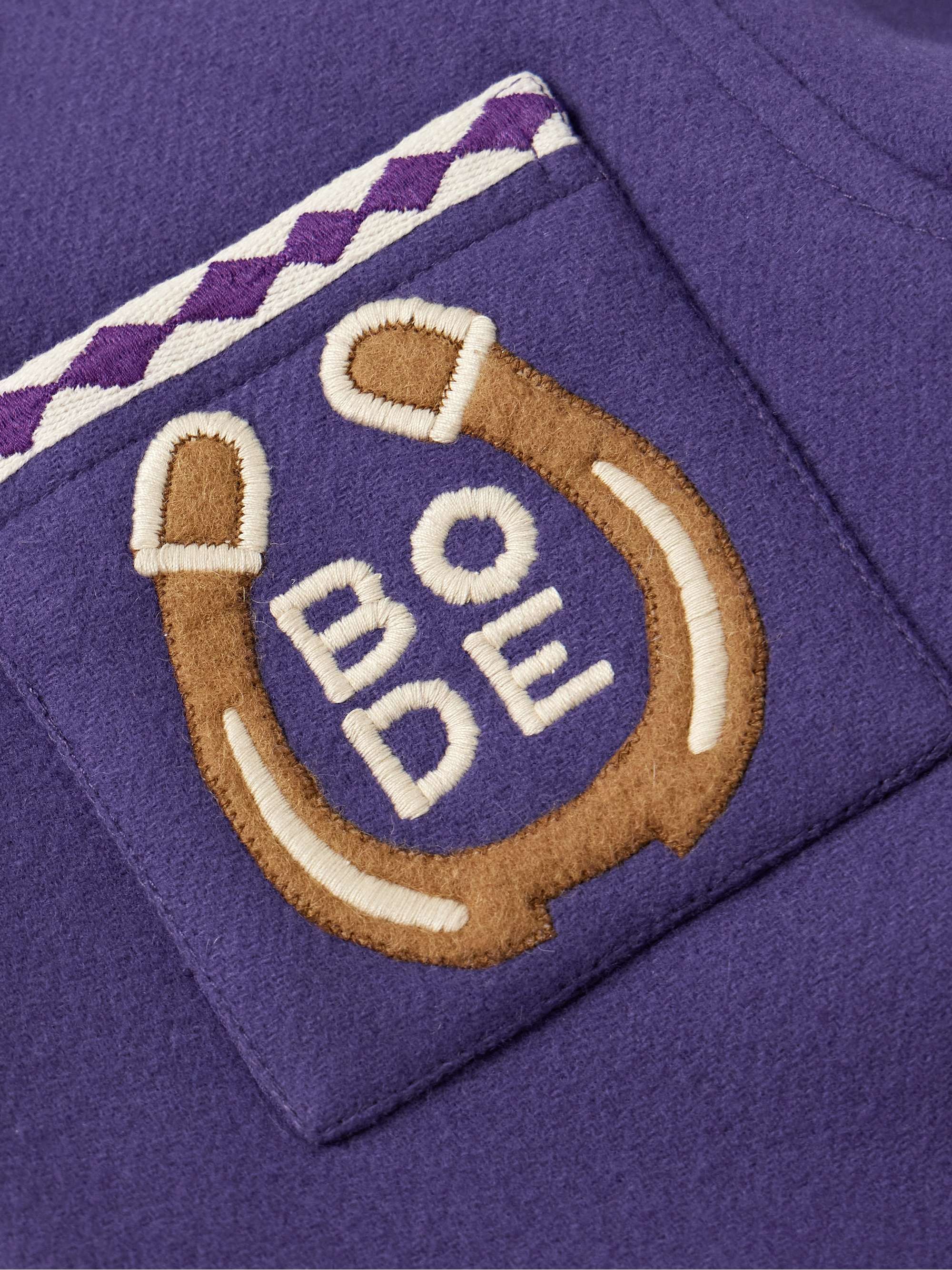 Bronco Embroidered Appliquéd Merino Wool-Felt Jacket view