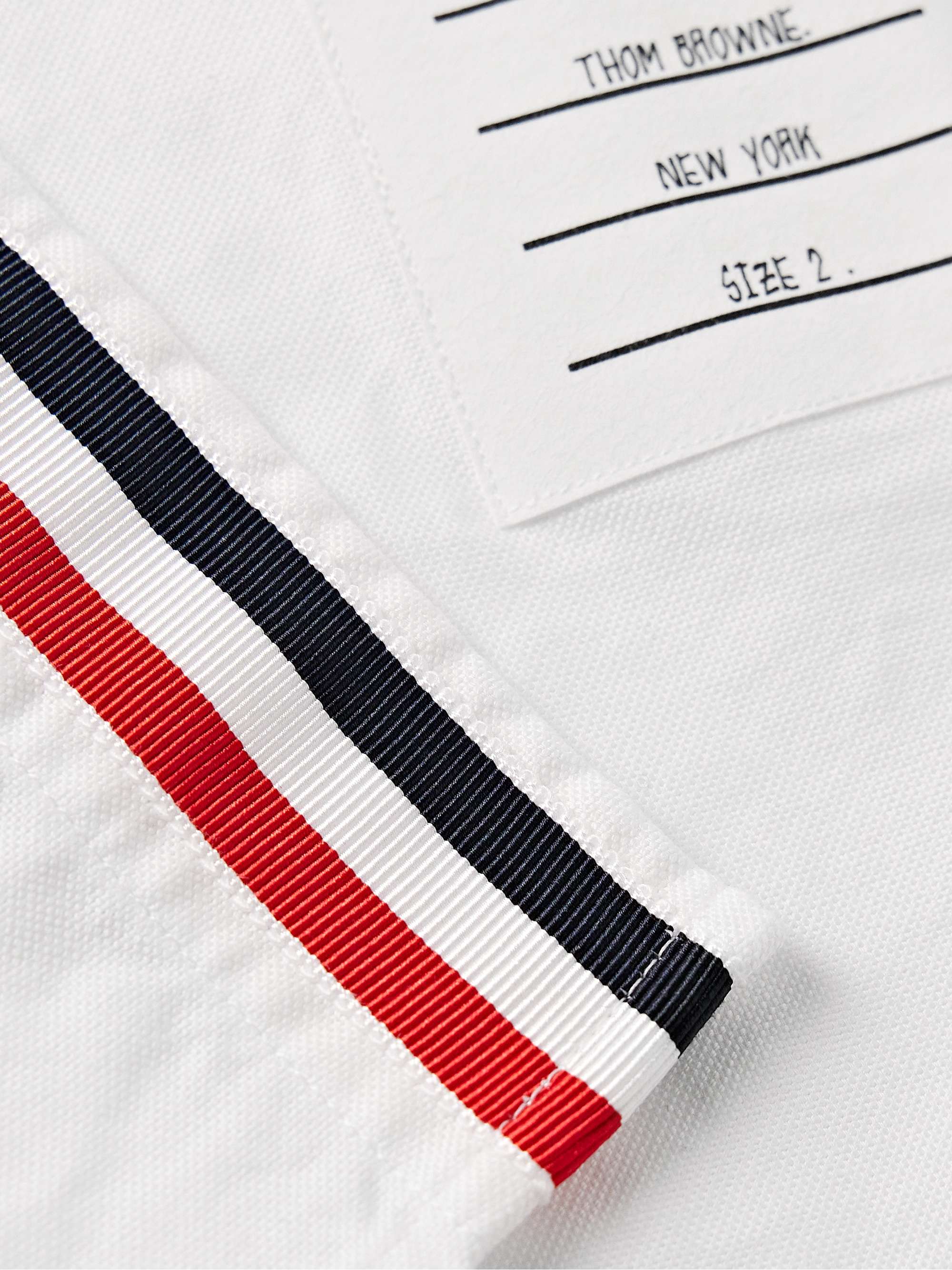 Slim-Fit Button-Down Collar Logo-Appliquéd Cotton Oxford Shirt view