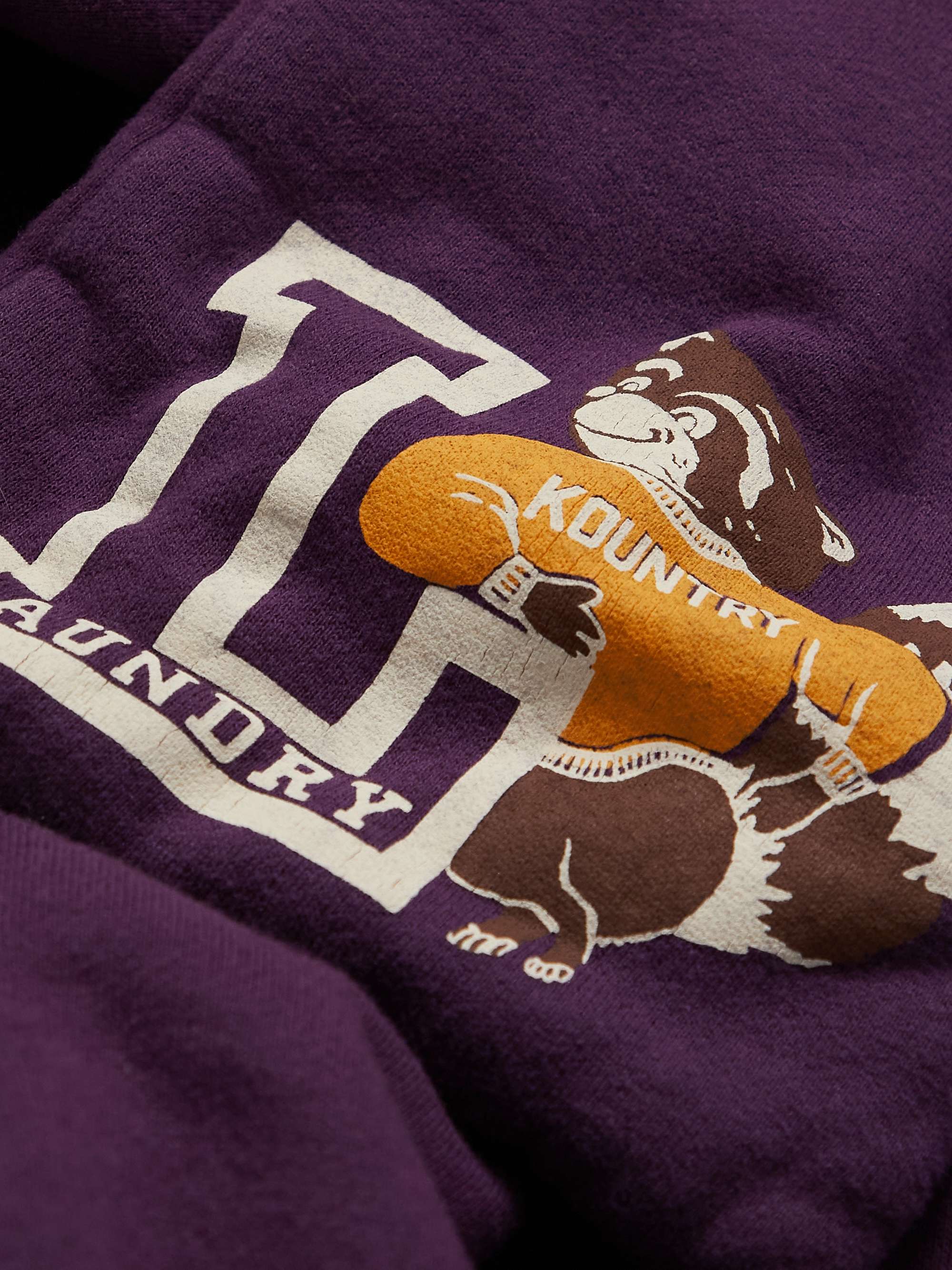 Scarf-Detail Logo-Print Cotton-Jersey Hoodie hero visual
