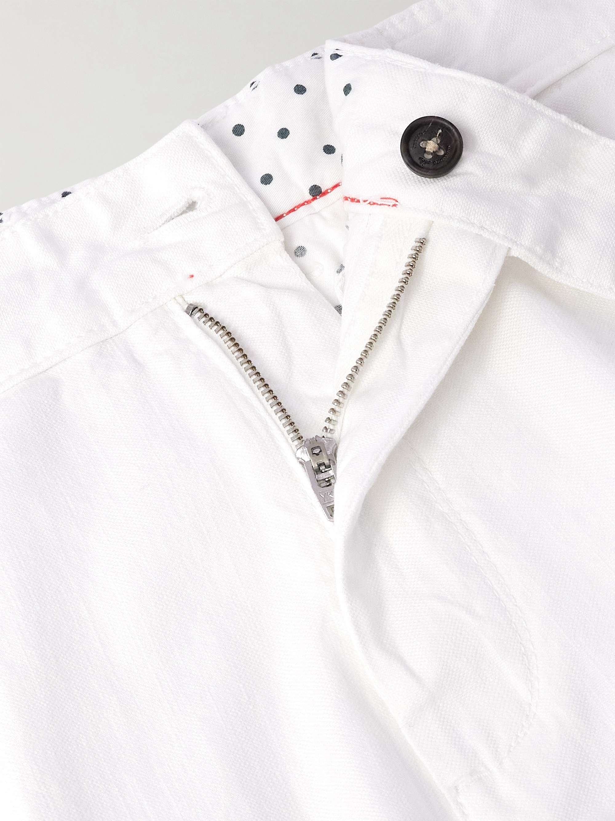 Winch2 Slim-Fit Straight-Leg Cotton and Linen-Blend Trousers view