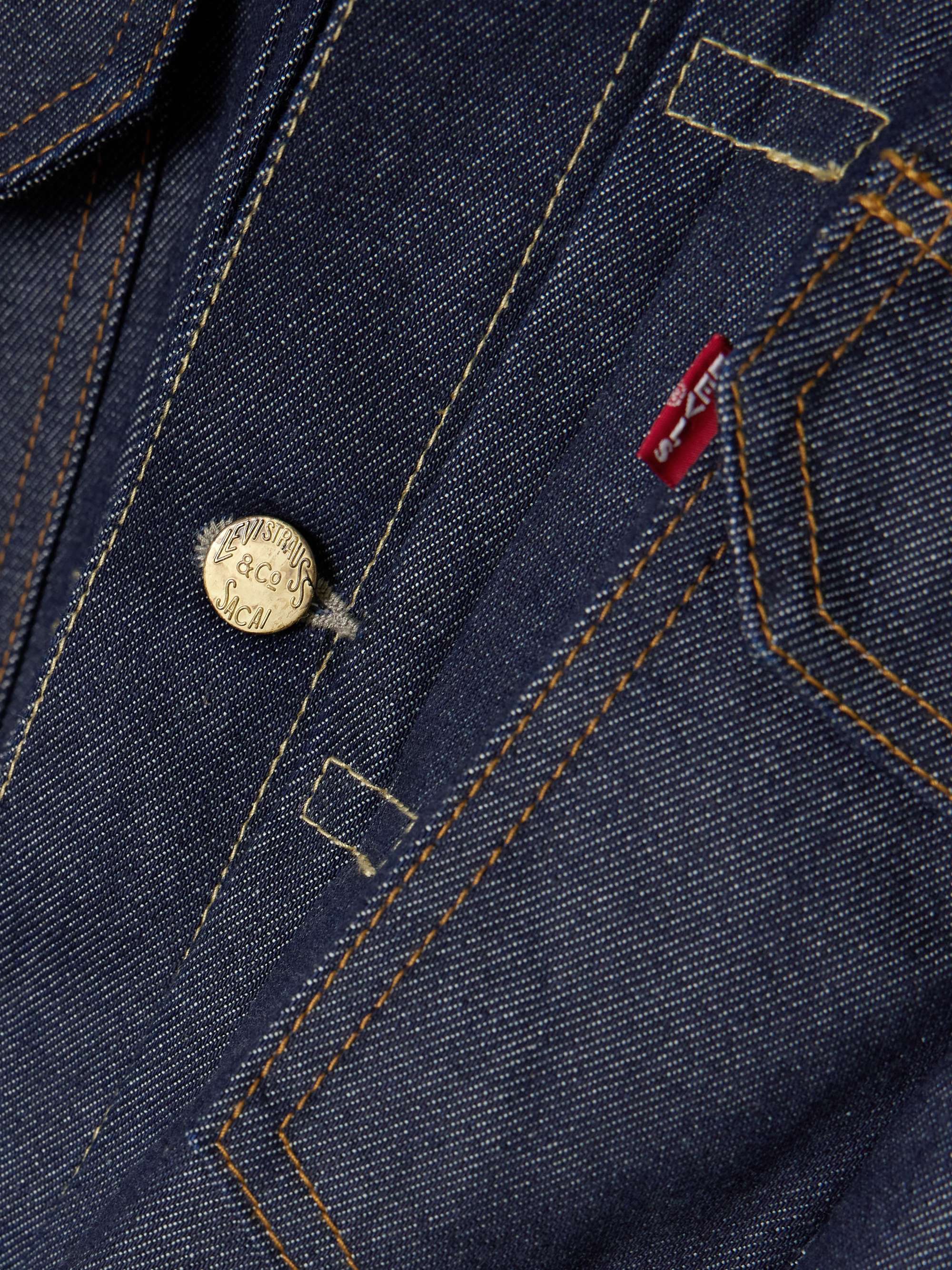 + Levi's pleated denim jacket view