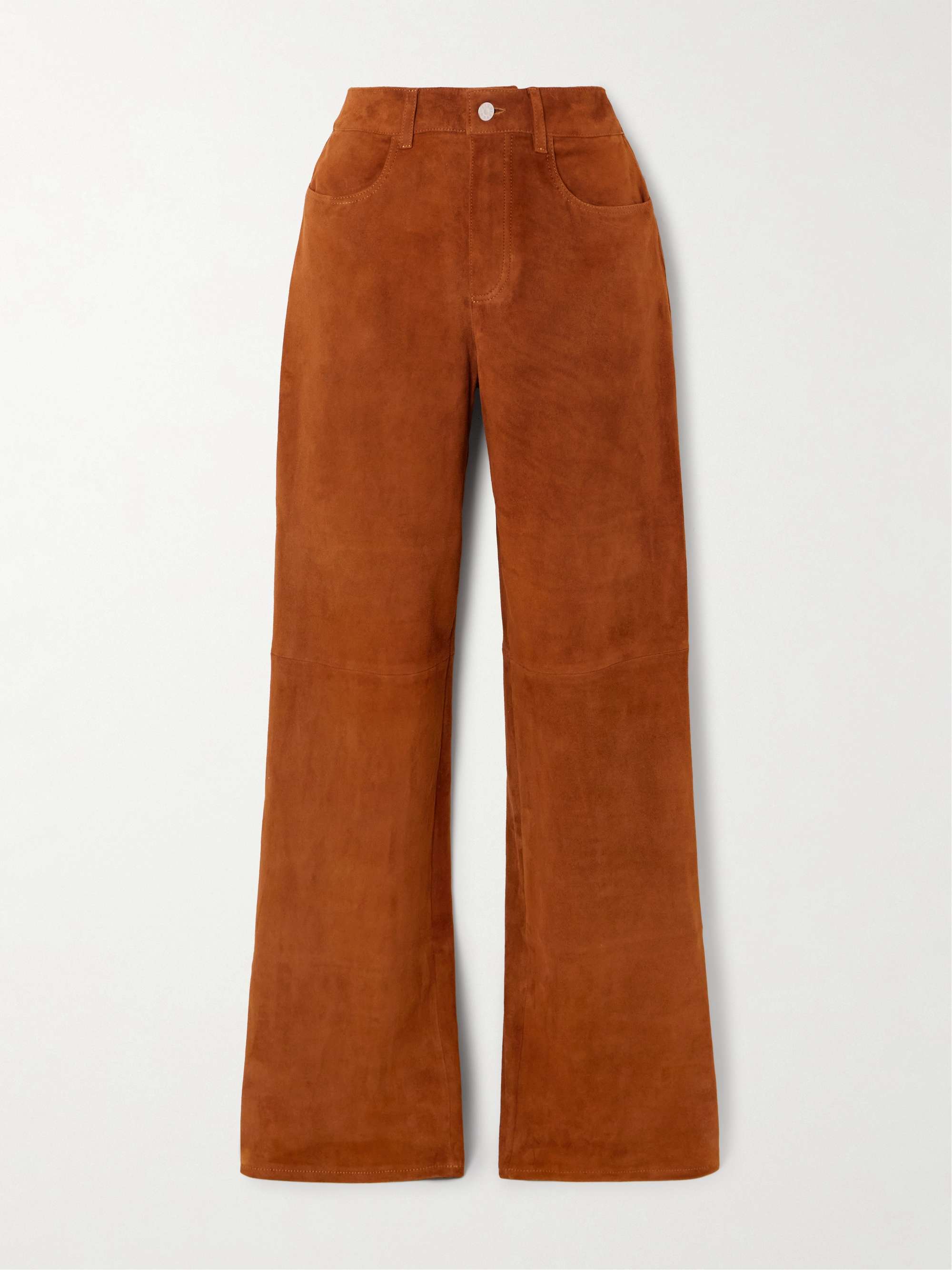 Mythéo paneled suede straight-leg pants hero visual