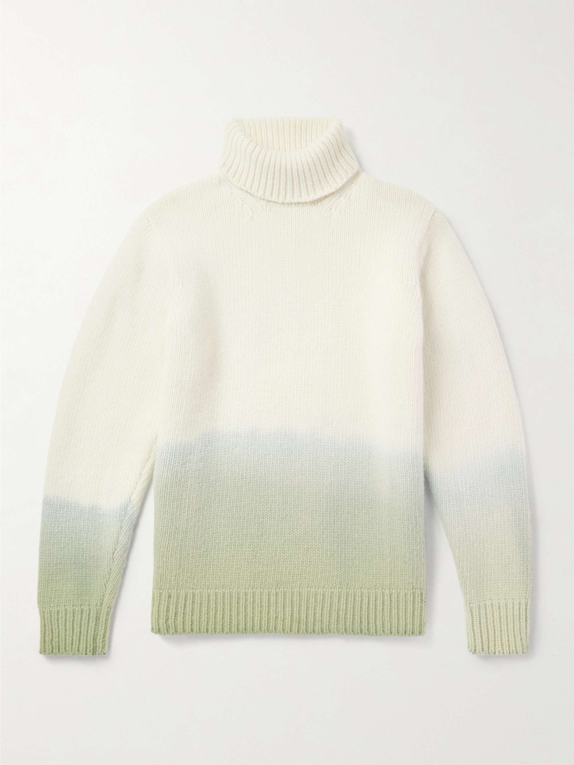 Dip-Dyed Wool Rollneck Sweater hero visual