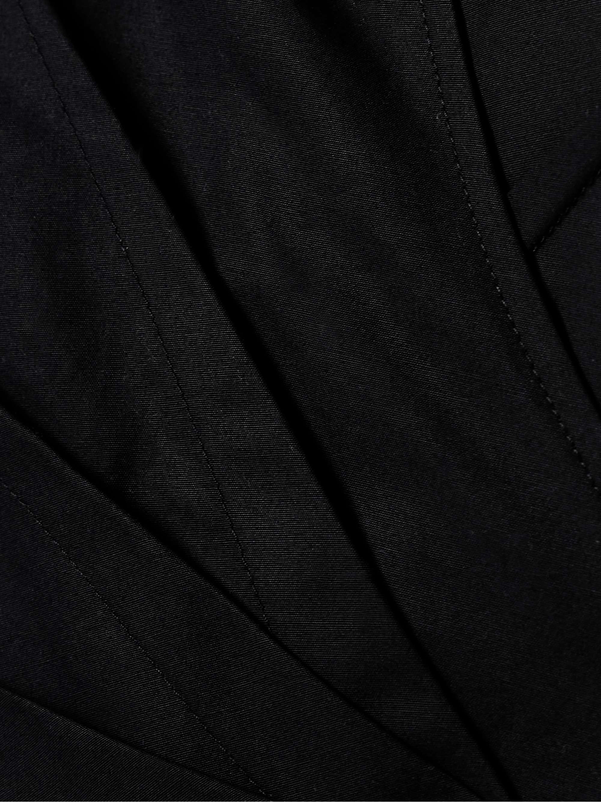 Agrume pleated cotton-poplin midi wrap dress view