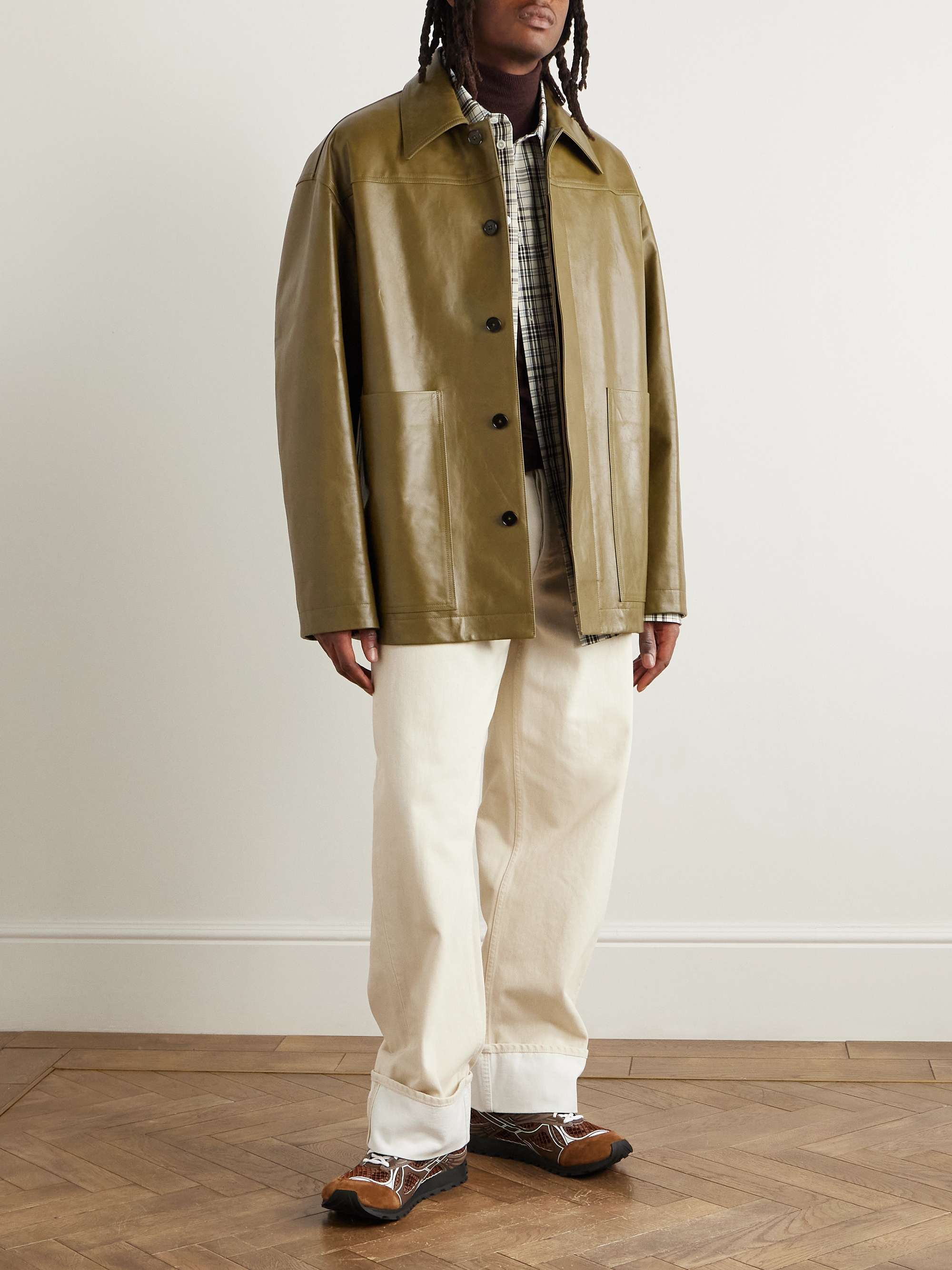 Oversized Leather Jacket view