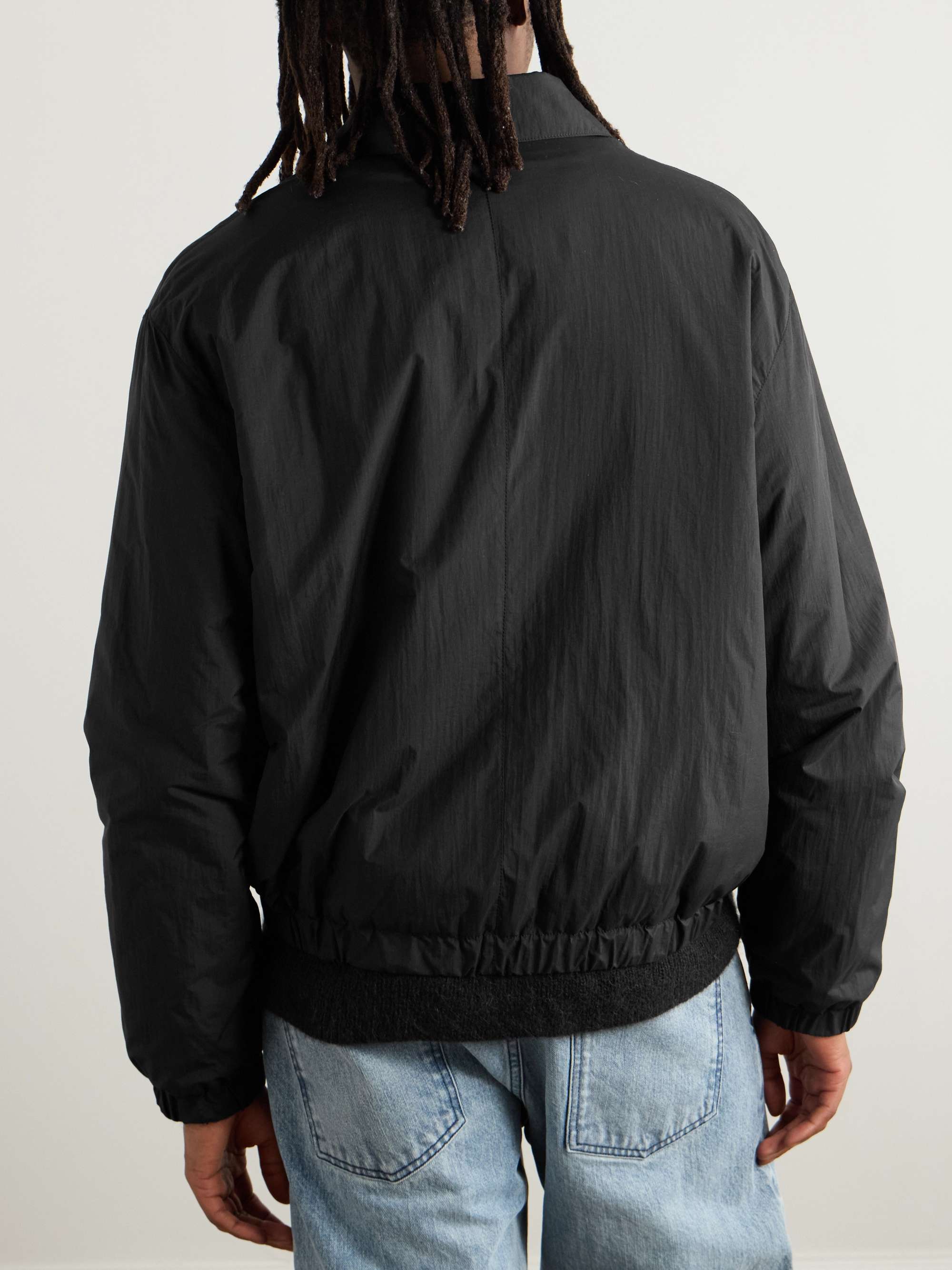 Logo-Print Shell Bomber Jacket view