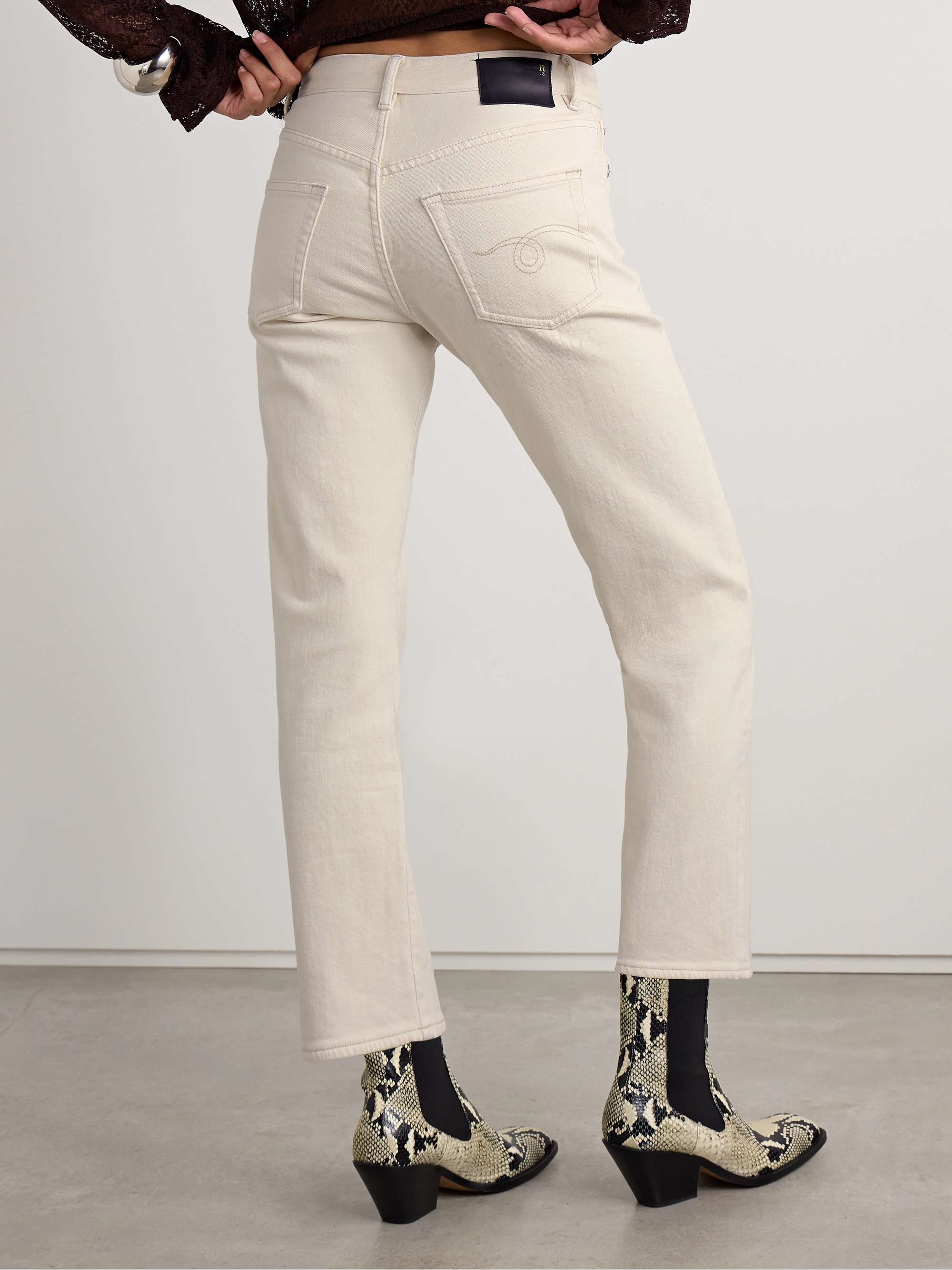 Romeo cropped mid-rise flared jeans view