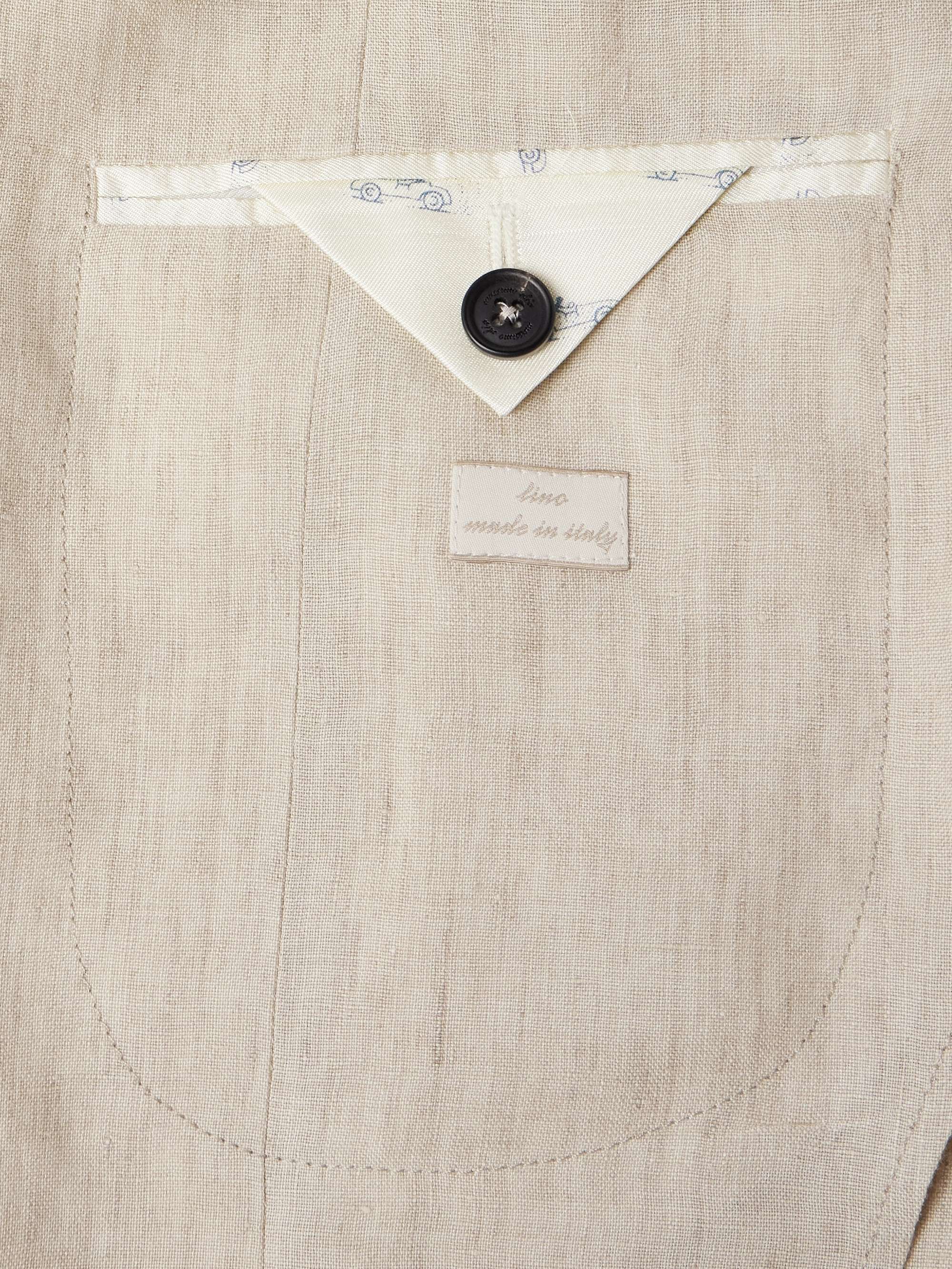 Gstaad Grandad-Collar Linen Overshirt view