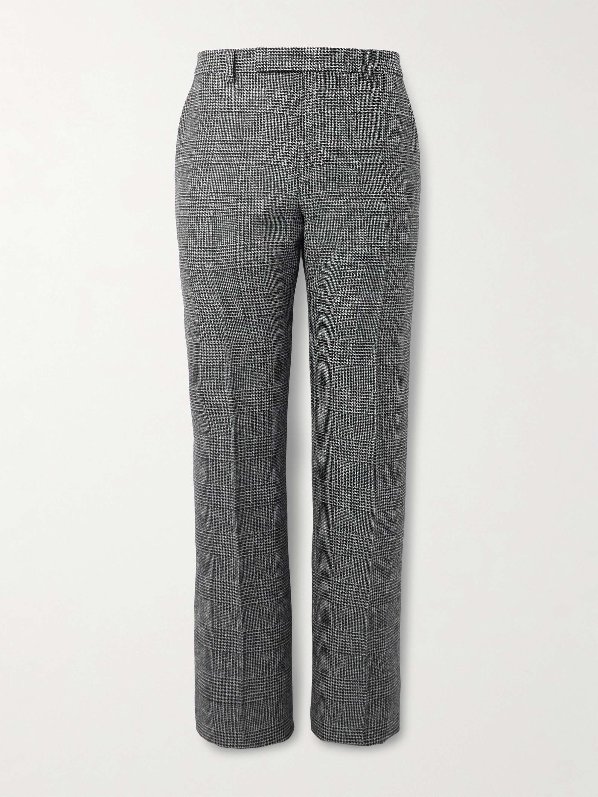Straight-Leg Prince of Wales Wool Trousers hero visual