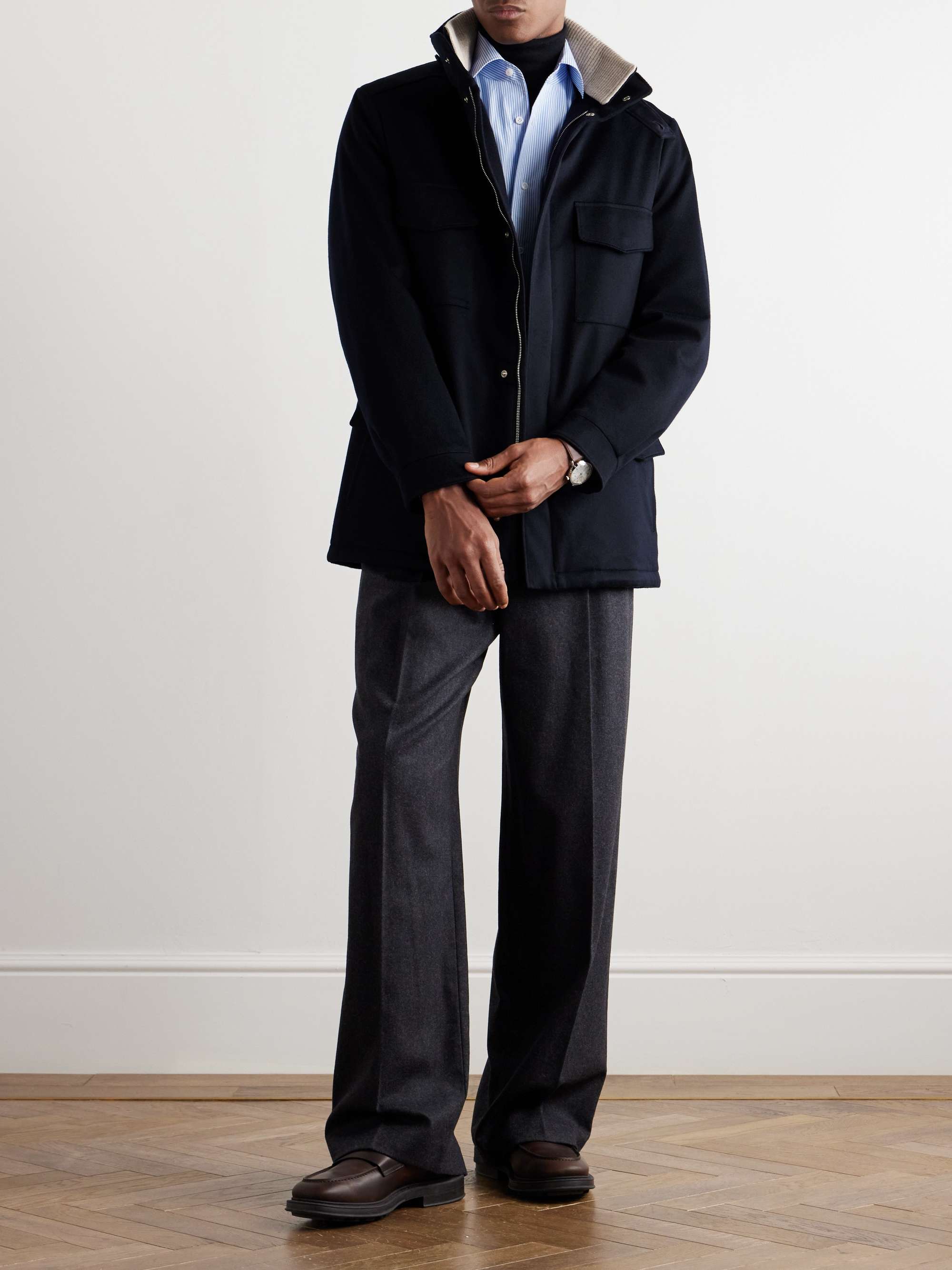 Traveller Storm System® Cashmere Hooded Field Jacket view