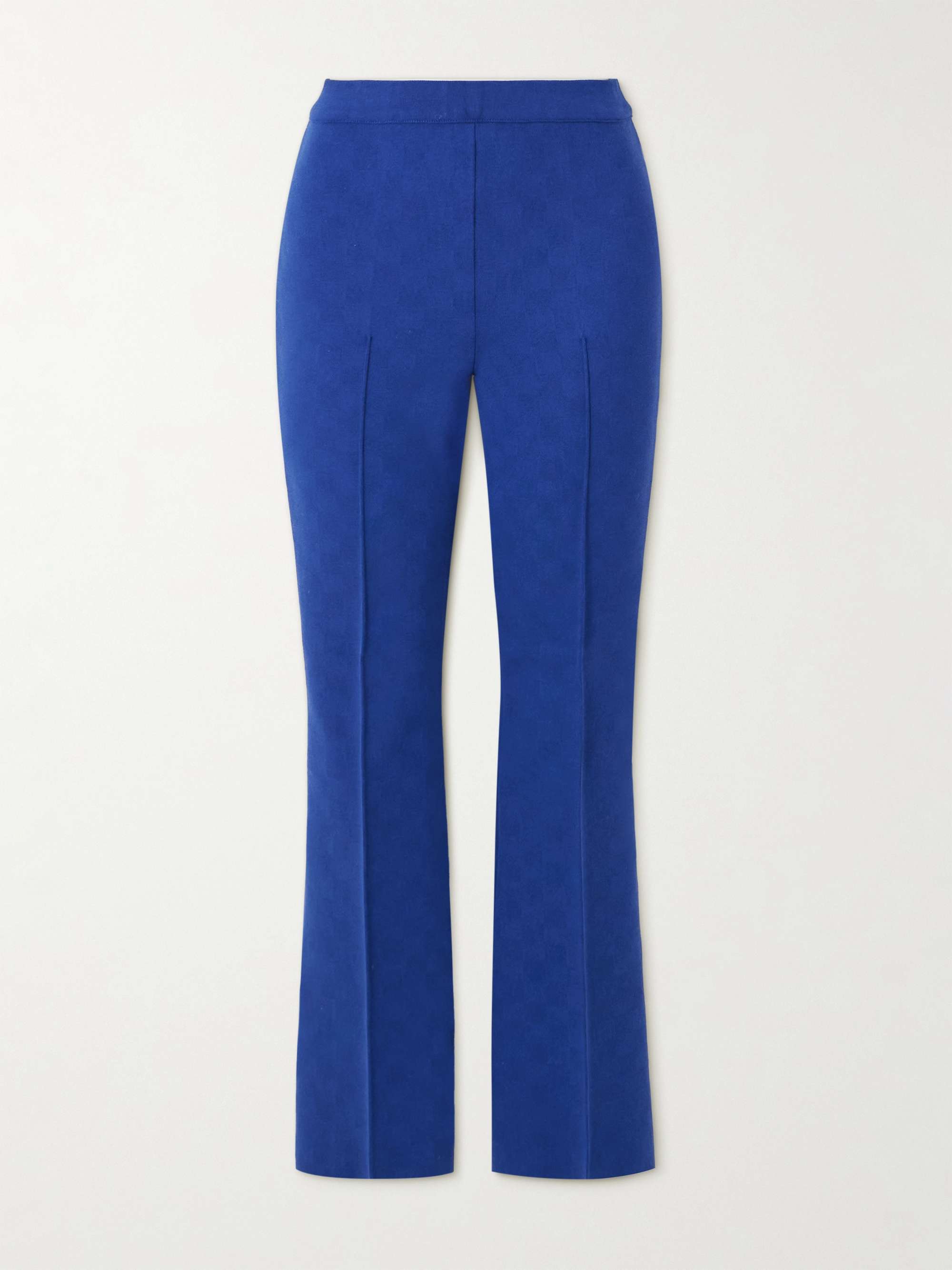 Checked stretch jacquard-cotton flared pants hero visual