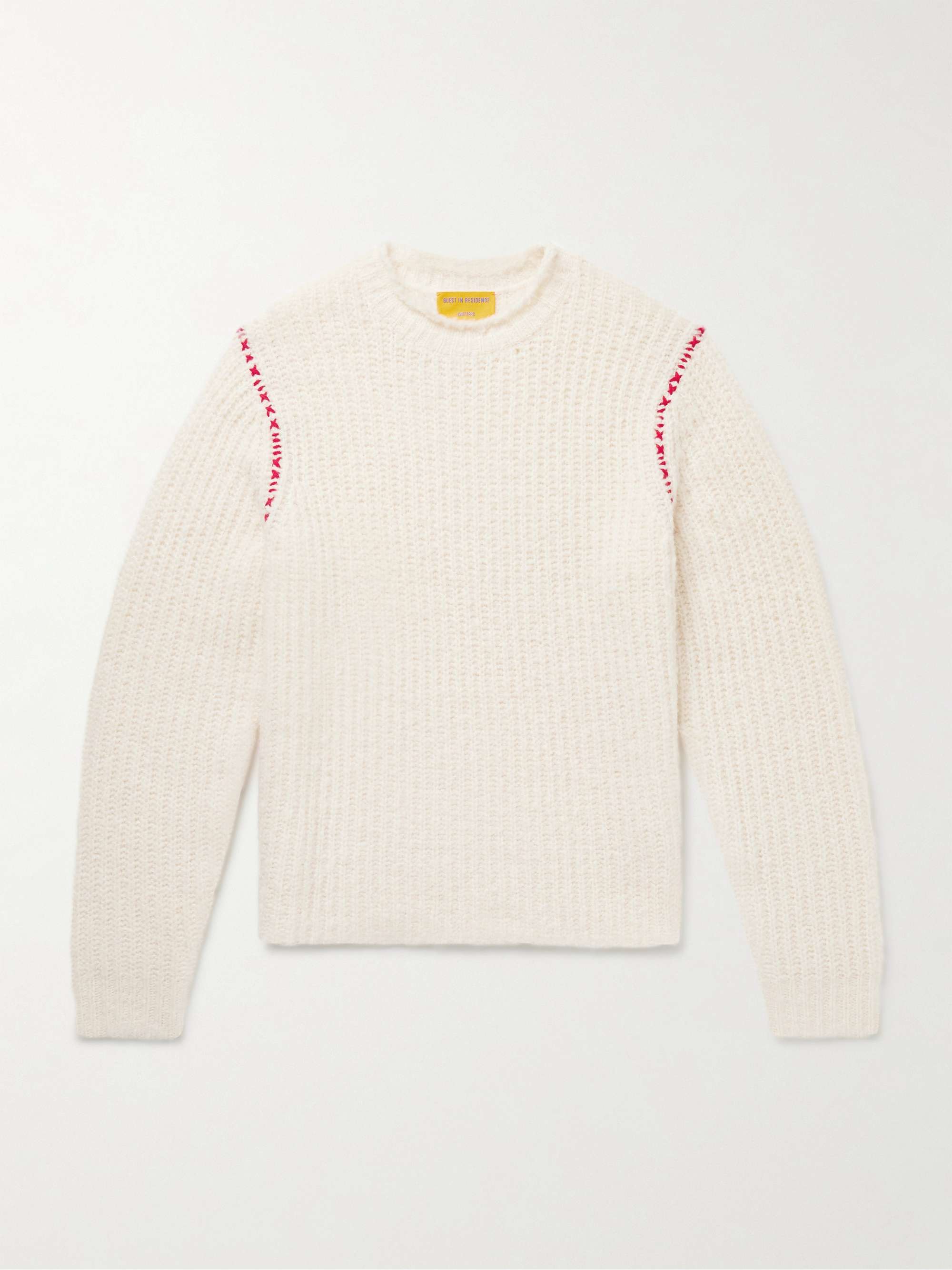 Cloud True Embroidered Ribbed Wool-Blend Sweater hero visual