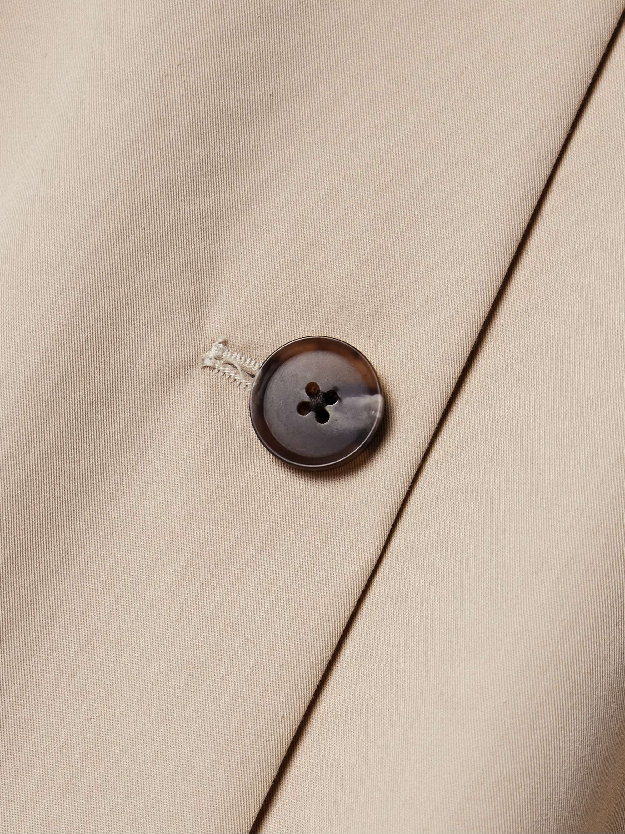 Tavi pleated cotton-blend twill trench coat view