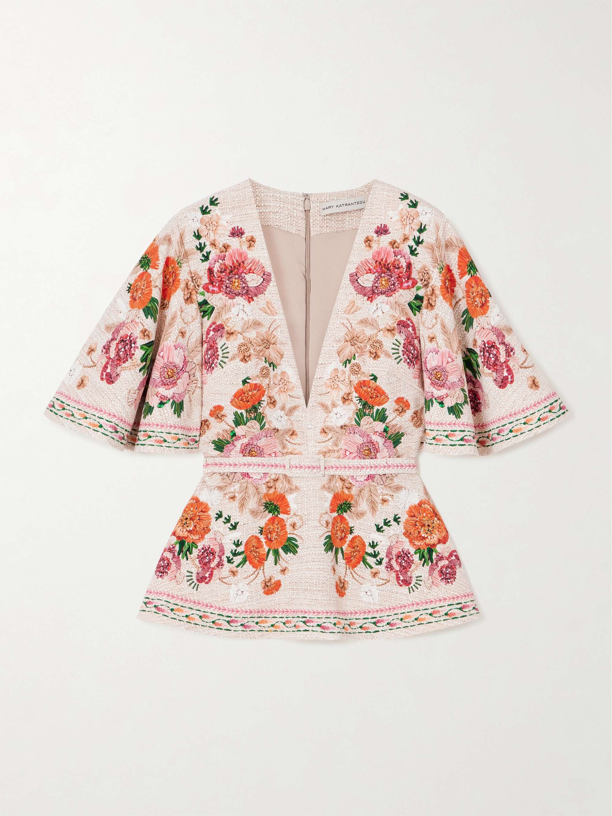 Printed jersey blouse hero visual