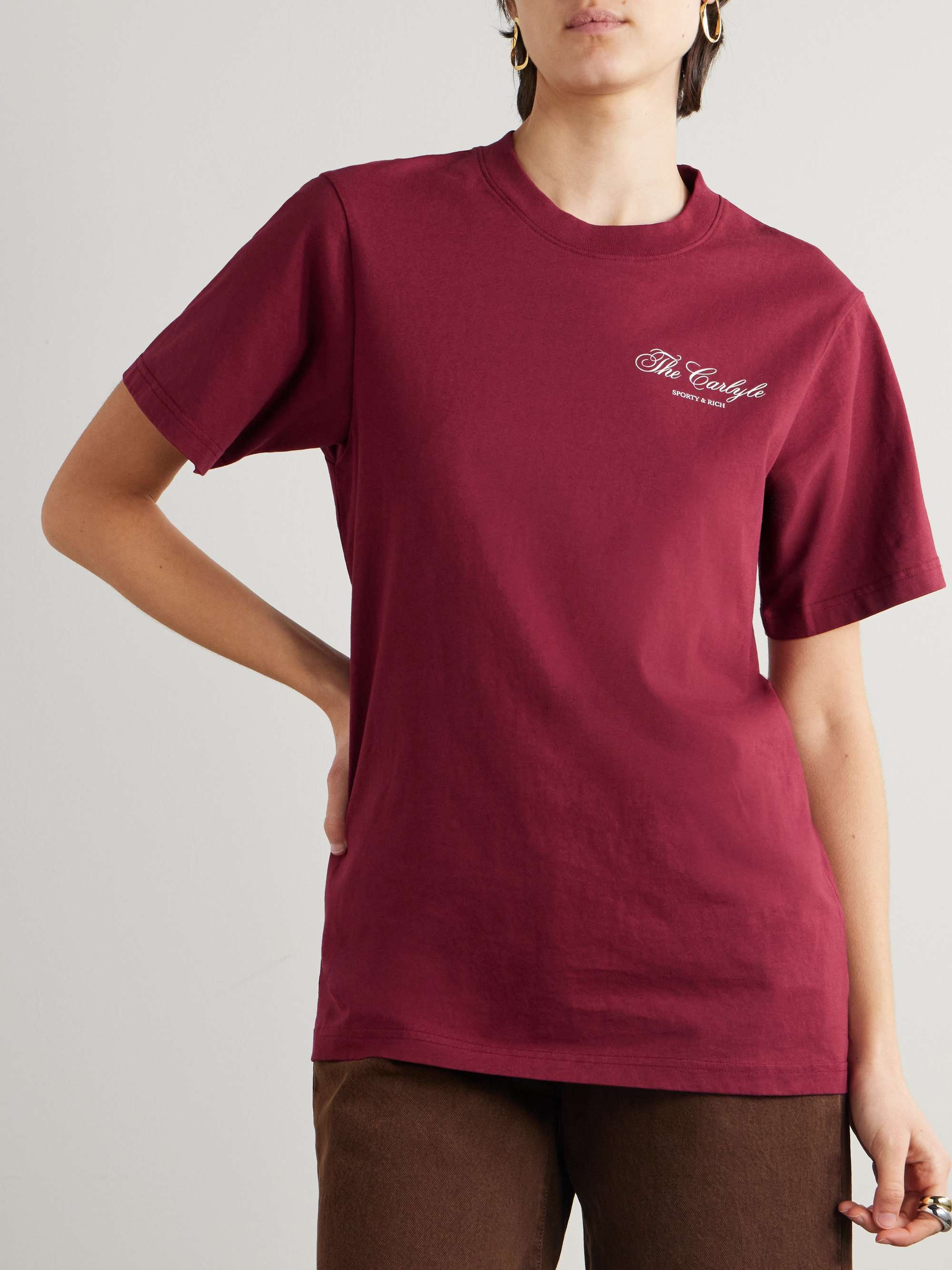 + The Carlyle printed cotton-jersey T-shirt view