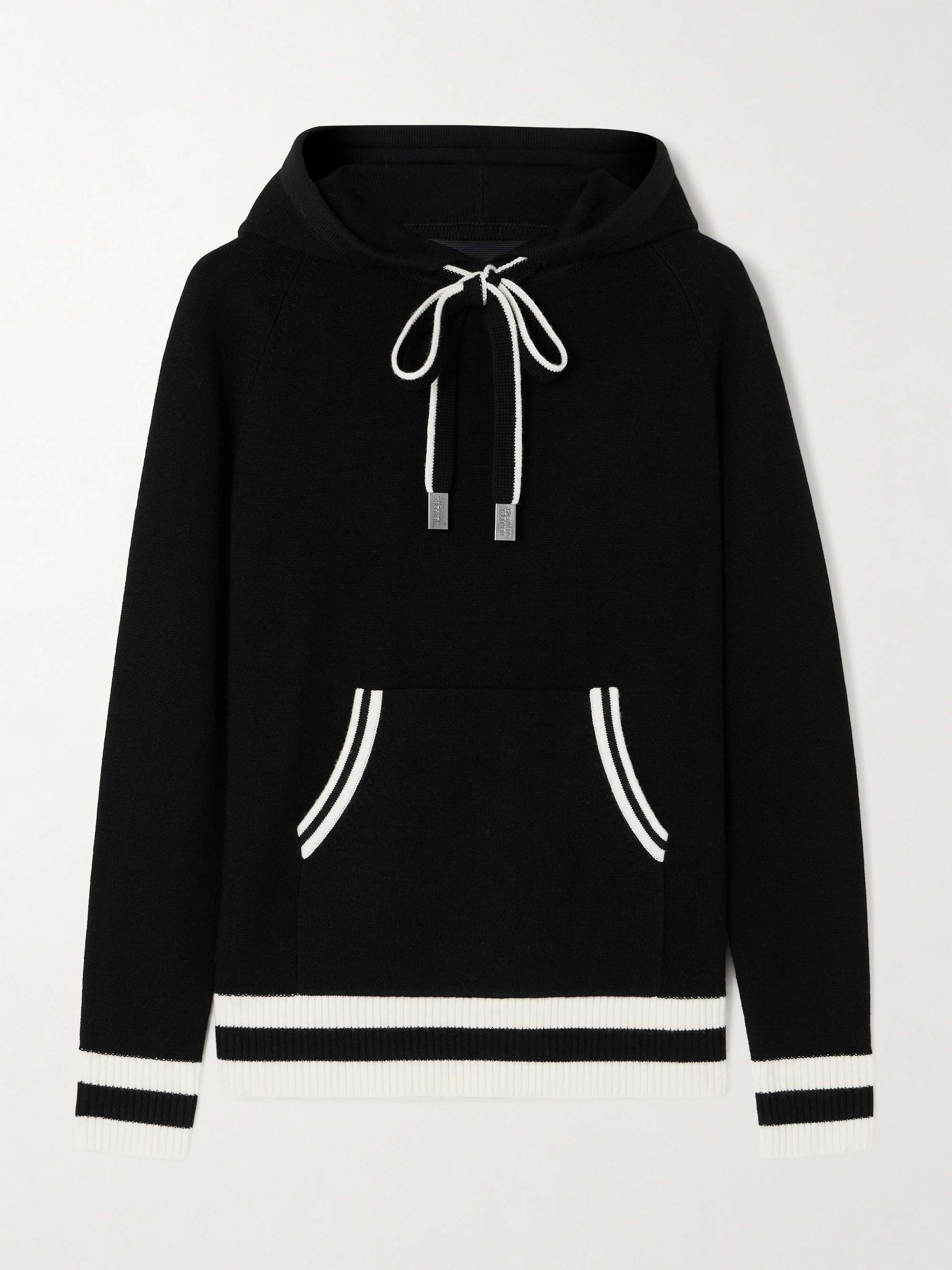 Hayley two-tone merino wool hoodie hero visual