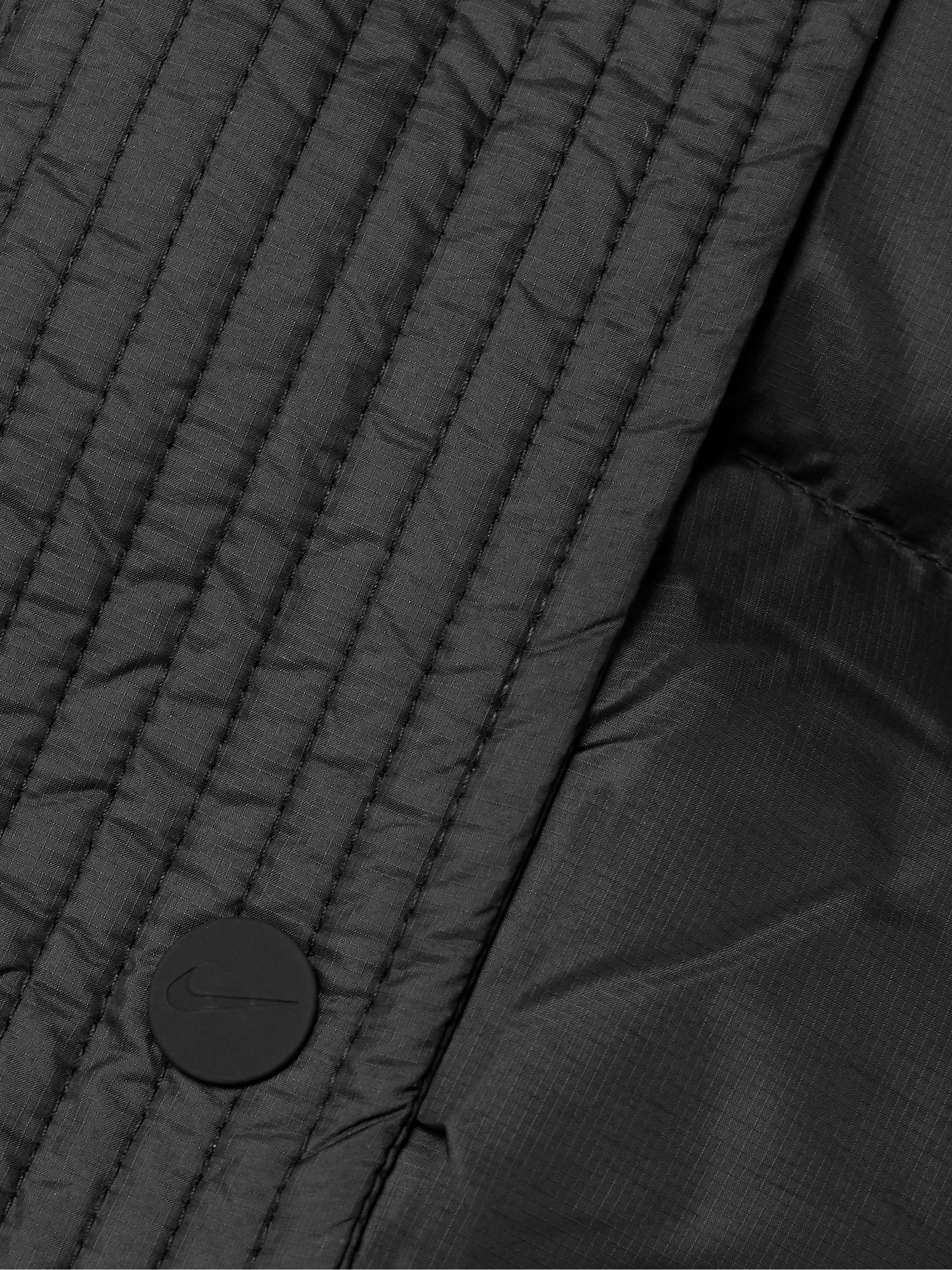 Cropped hooded quilted Therma-FIT jacket view