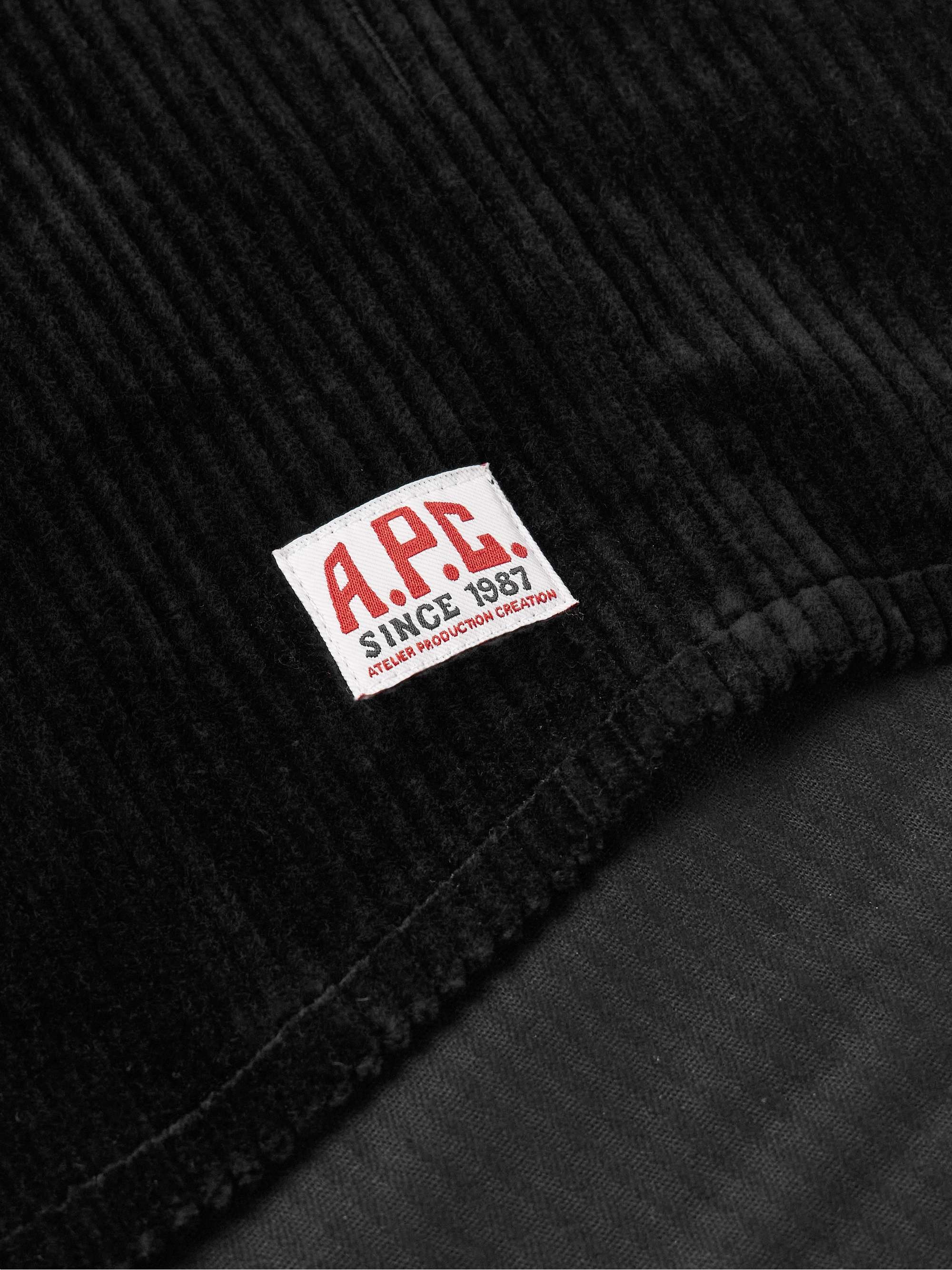 Boris Logo-Appliquéd Cotton-Corduroy Shirt view