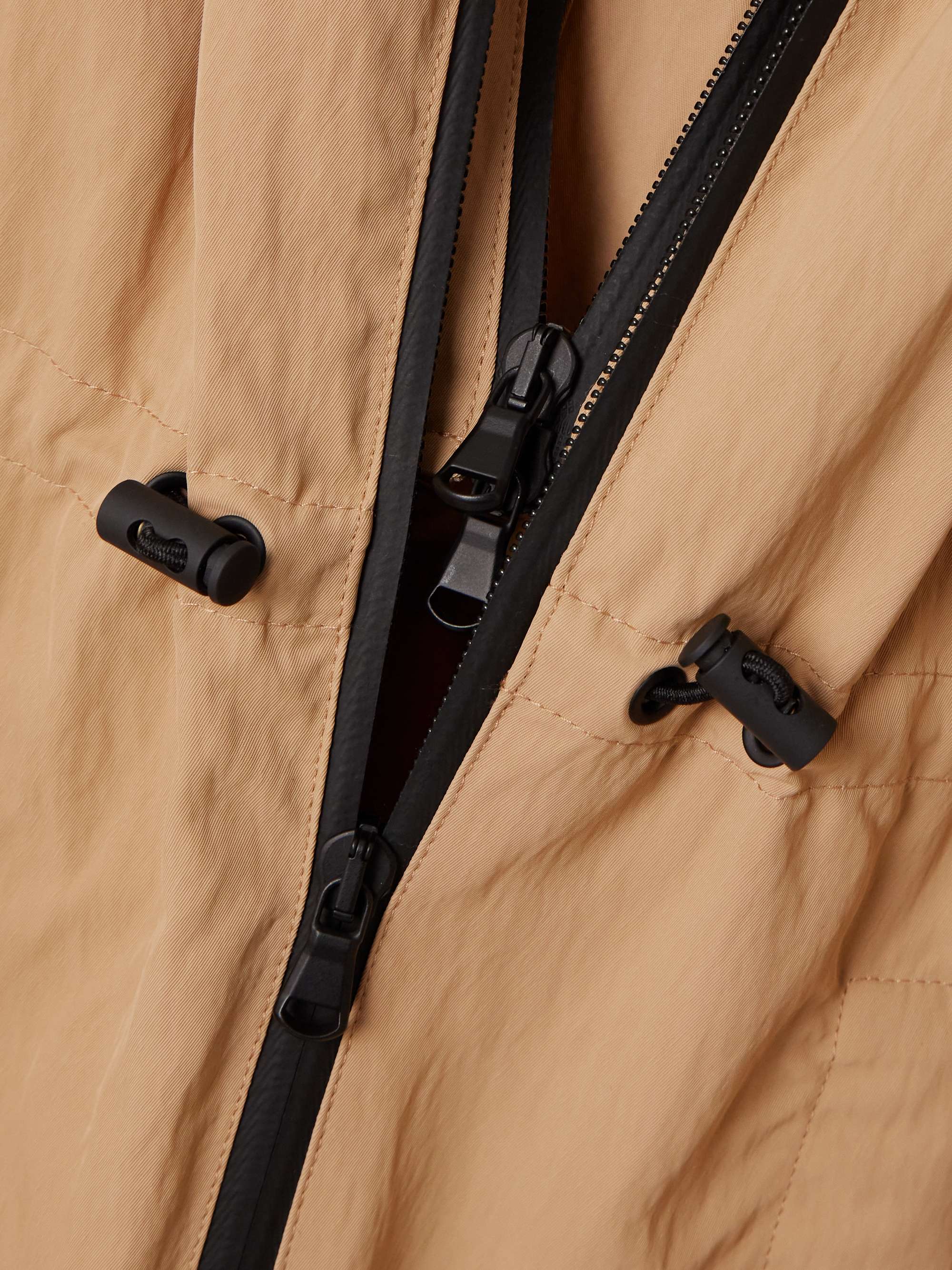 + RHW hooded layered shell parka view