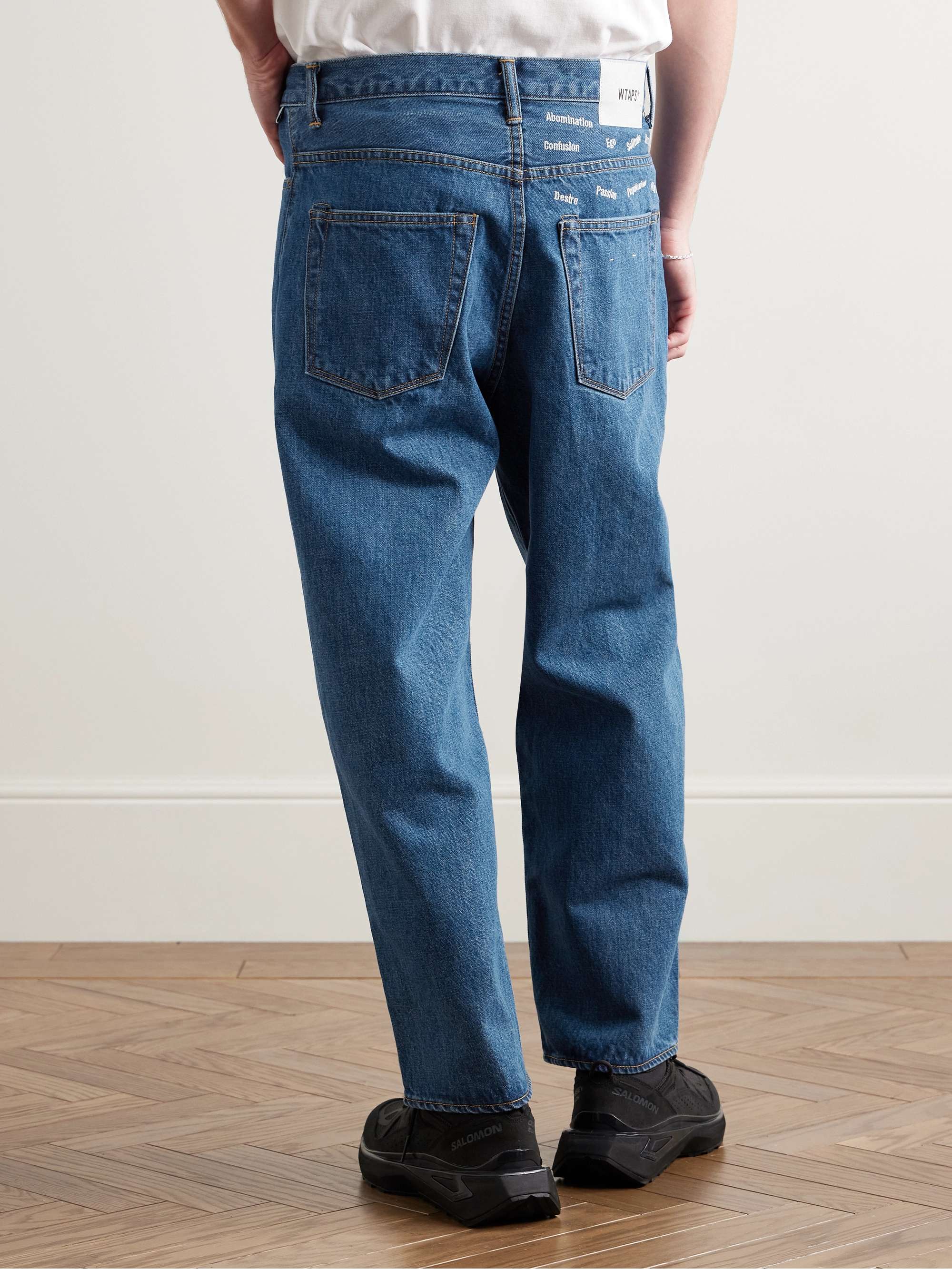 Barrel-Leg Embroidered Jeans view