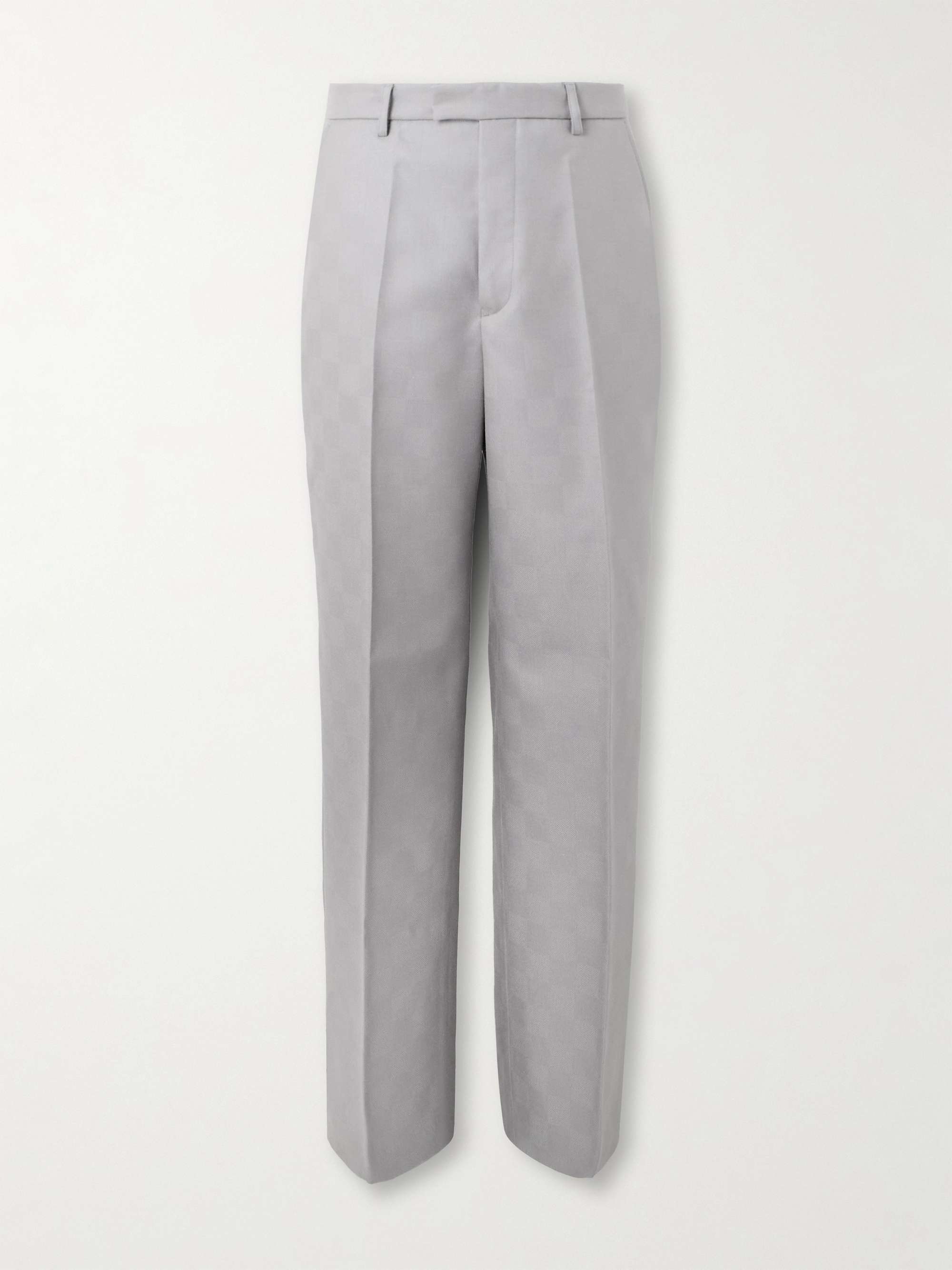Primo Straight-Leg Checked Wool Trousers hero visual