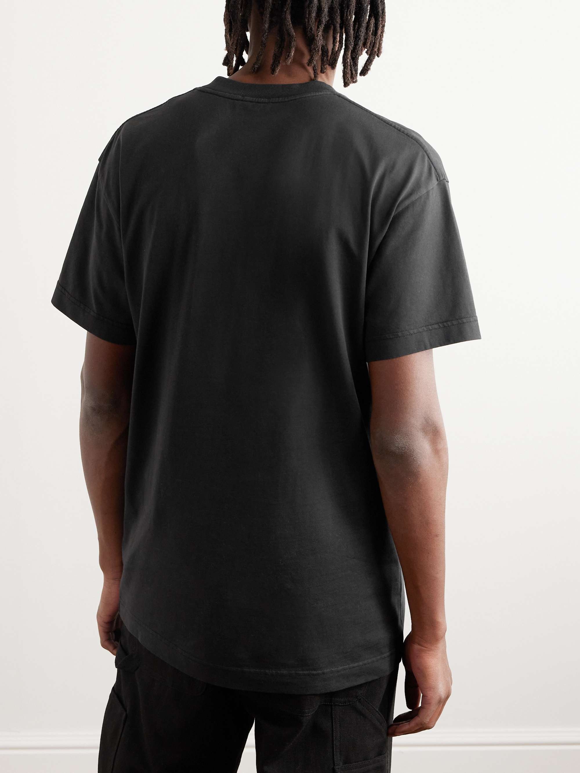 + Palm Angels Logo-Appliquéd Cotton-Jersey T-Shirt view