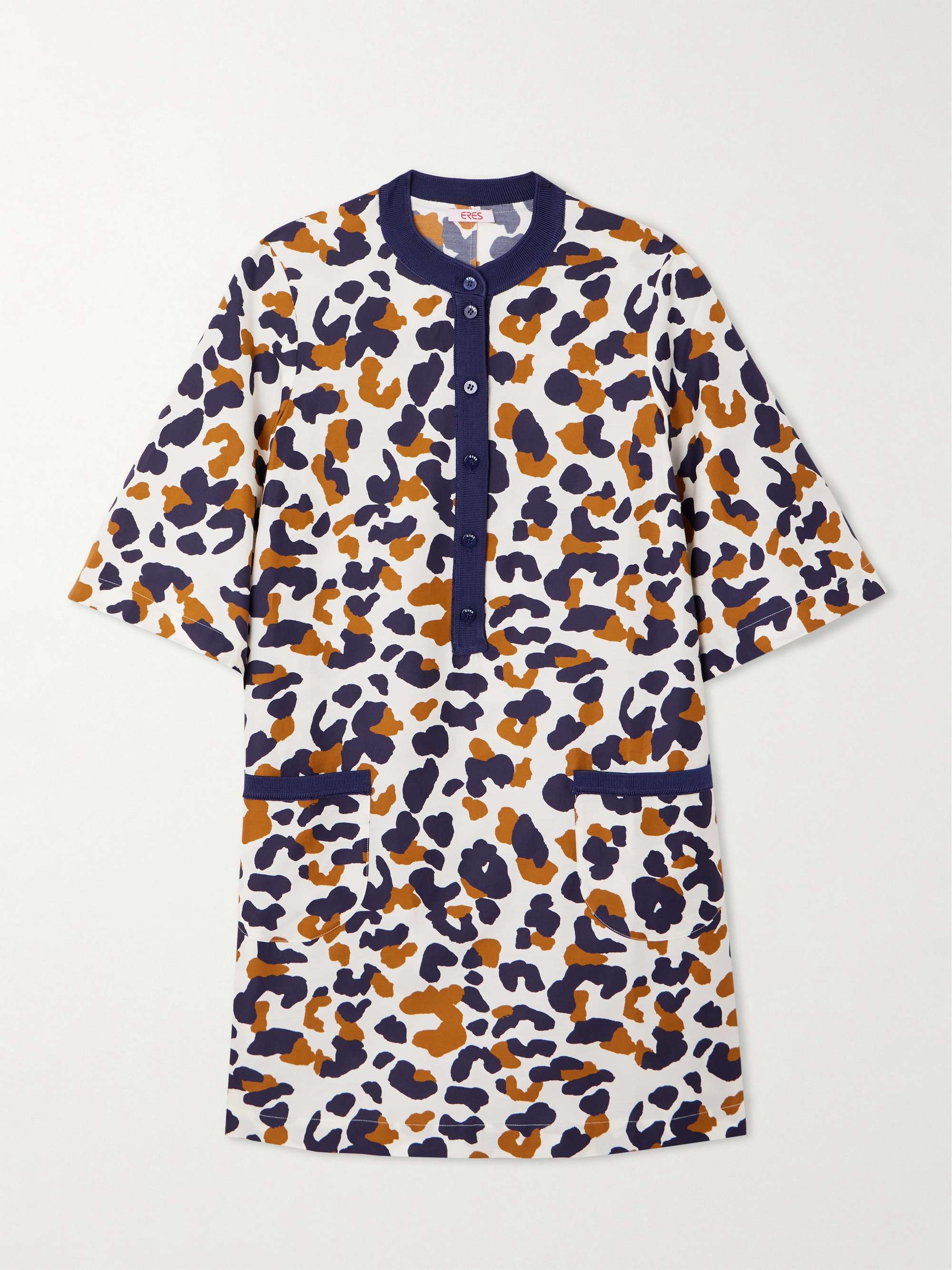 Coquillage Marée printed cotton and silk-blend twill coverup hero visual
