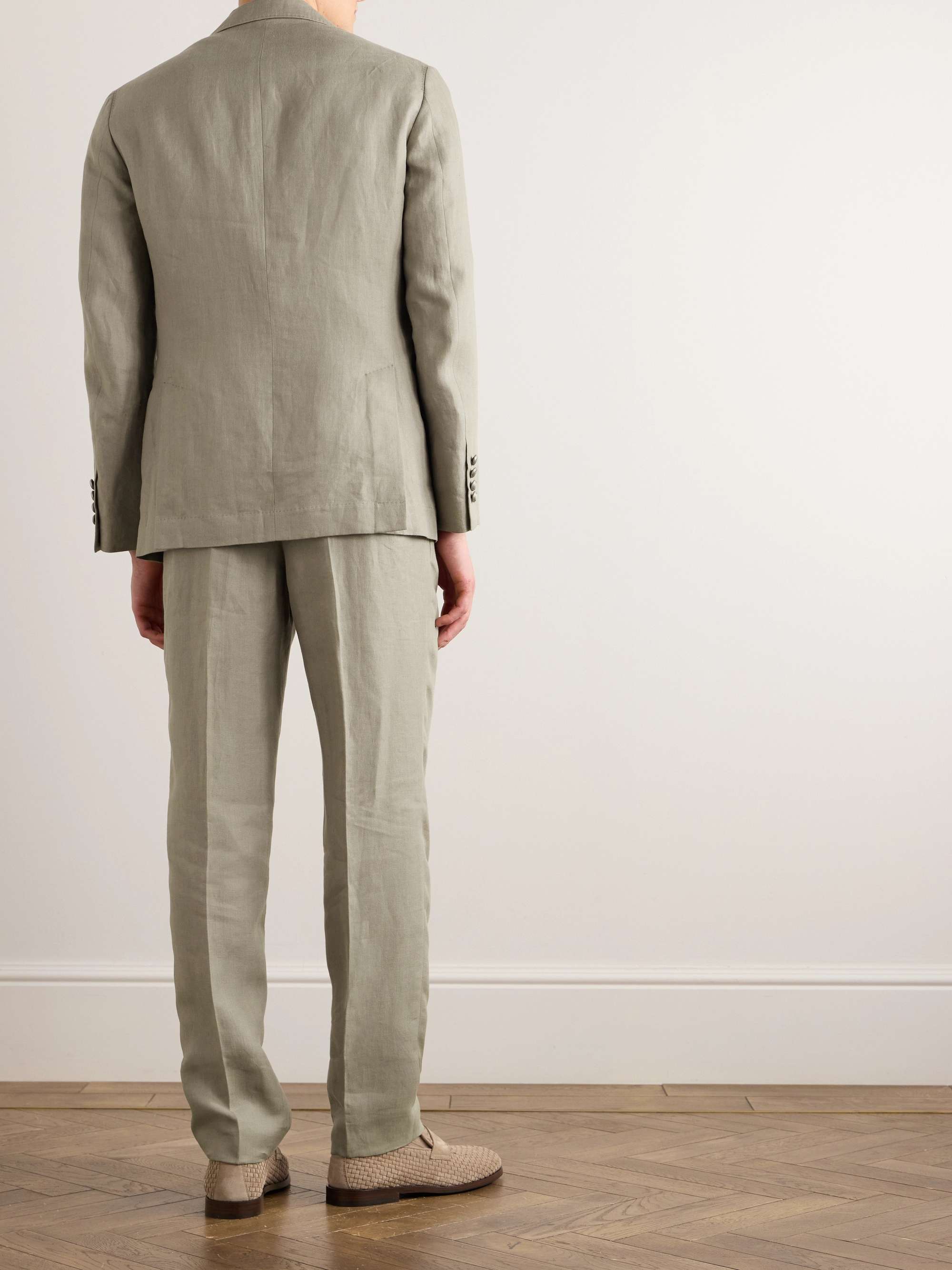 Herringbone Linen Suit view