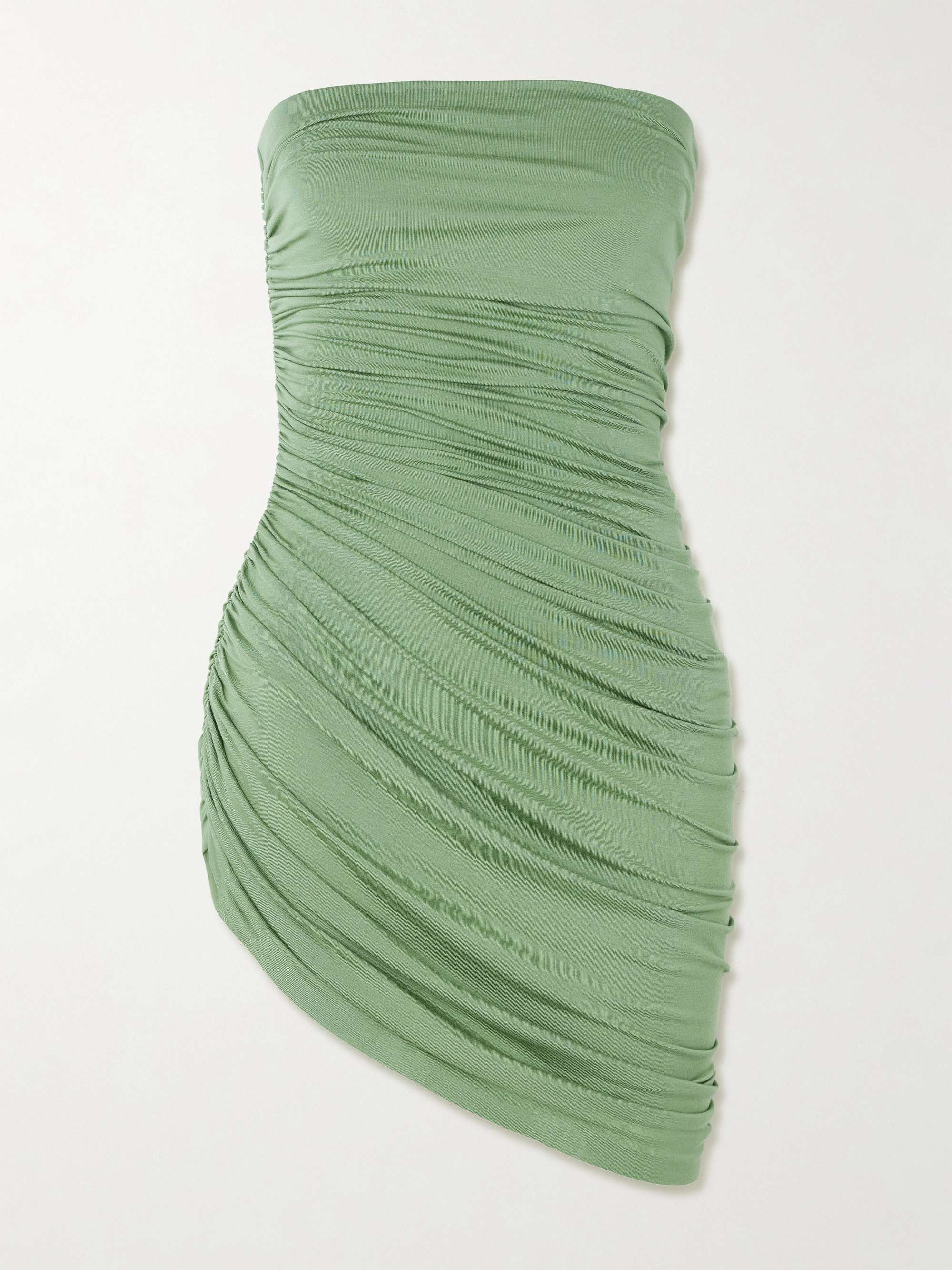 Diana strapless draped stretch-jersey mini dress hero visual