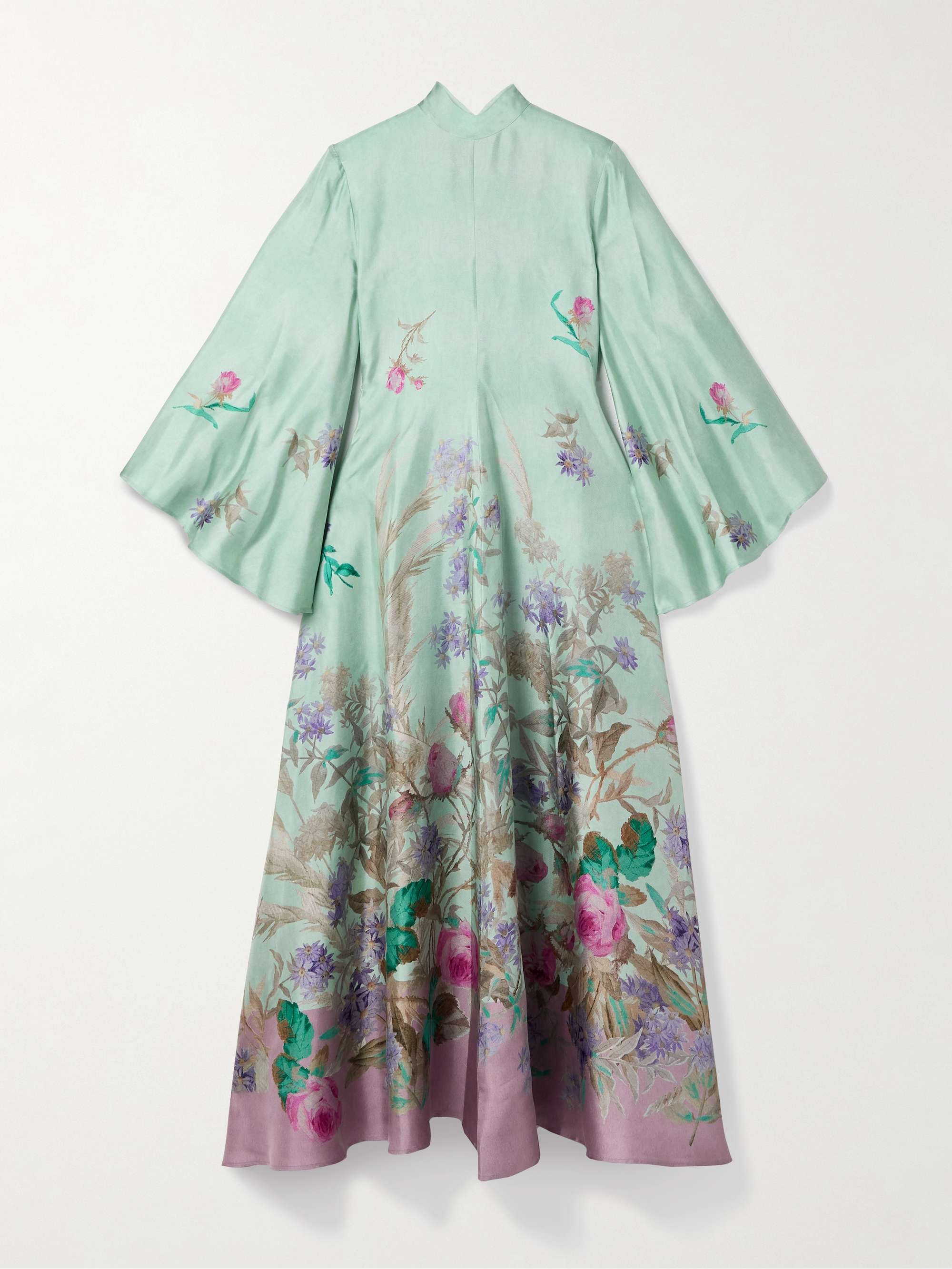Magnifico floral-print silk-twill maxi dress hero visual
