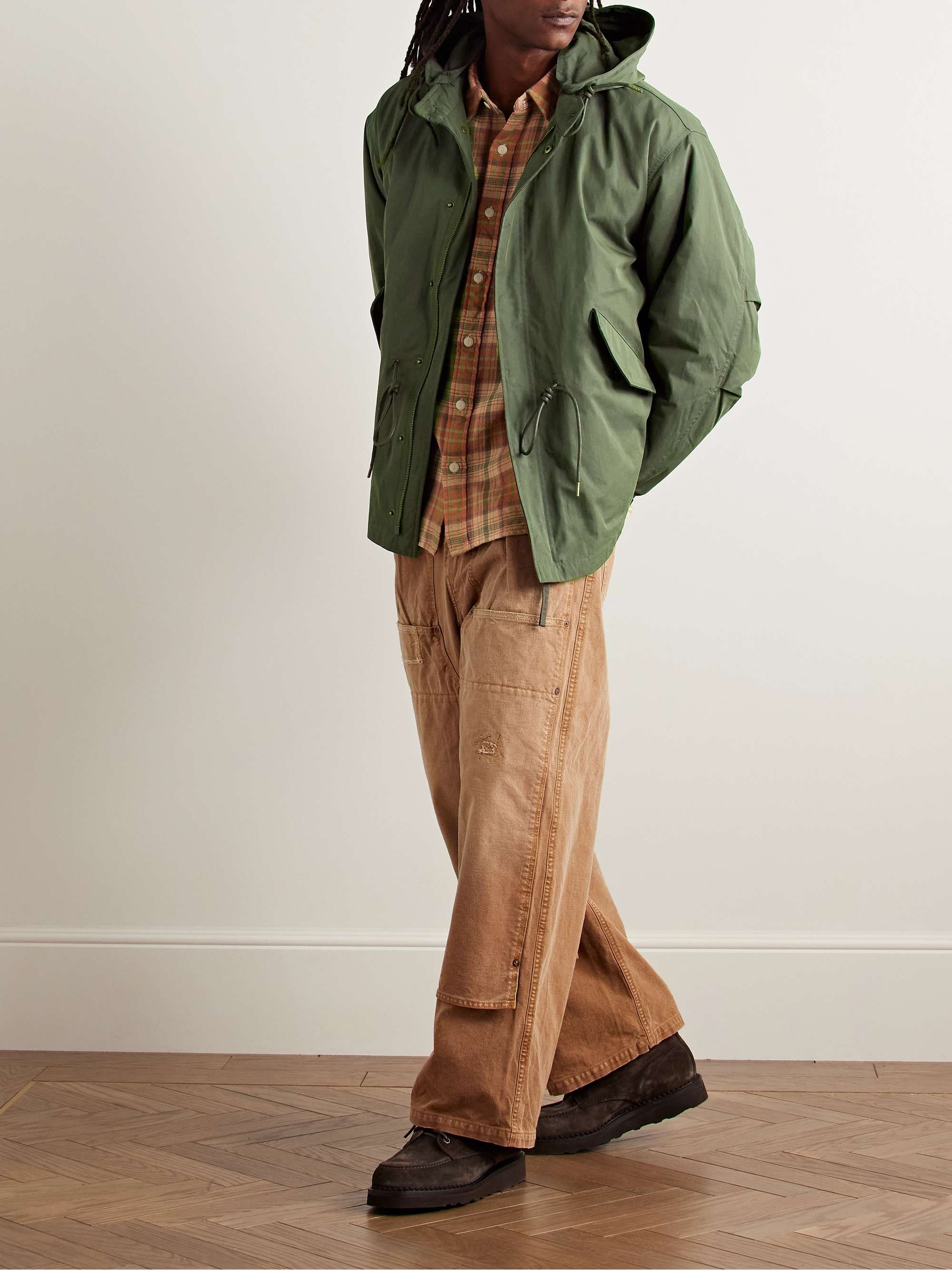Oscar Convertible Cotton and Nylon-Blend Twill Hooded Jacket with Ripstop Liner view