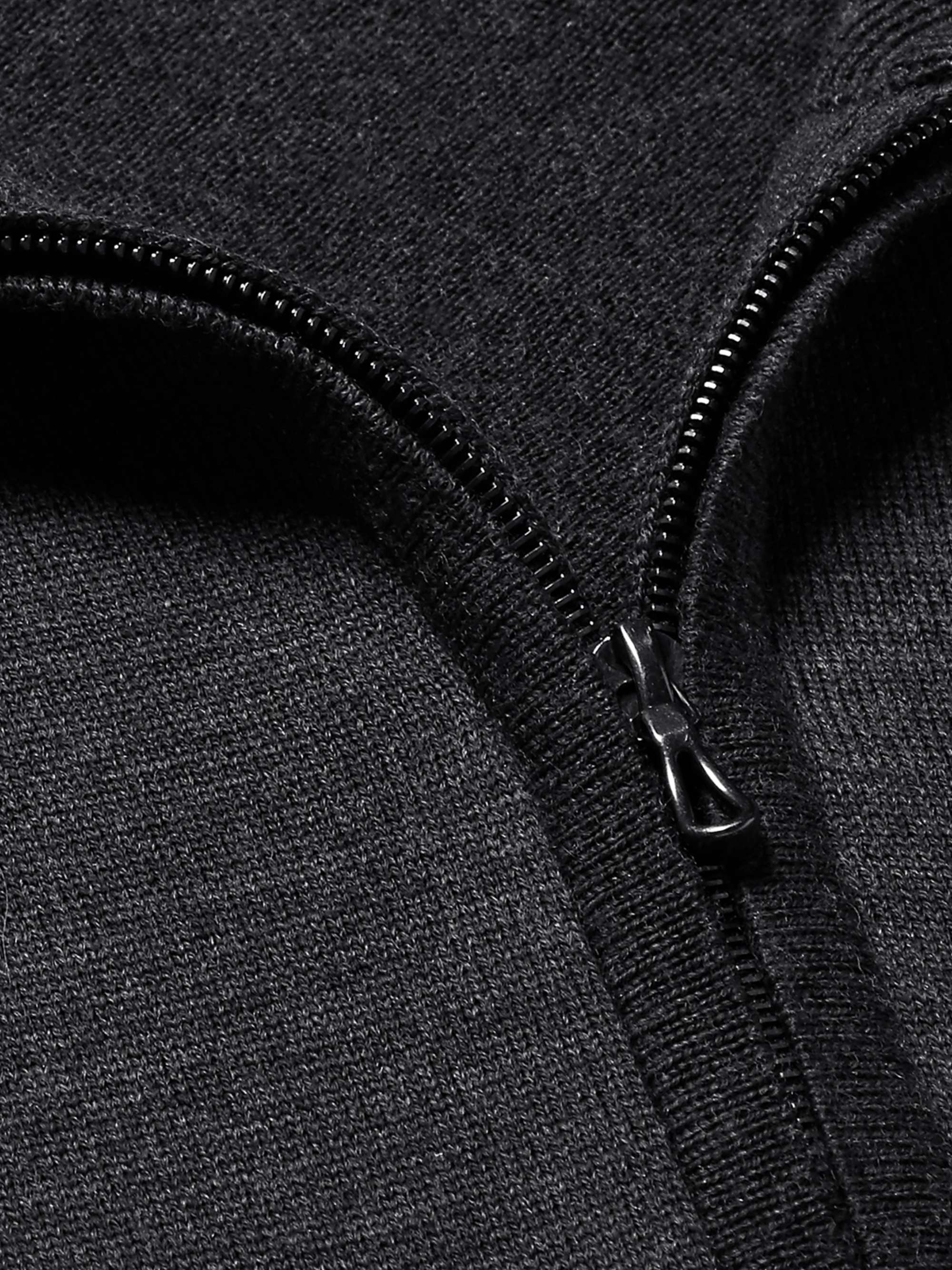 Claygate Merino Wool Zip-Up Cardigan view