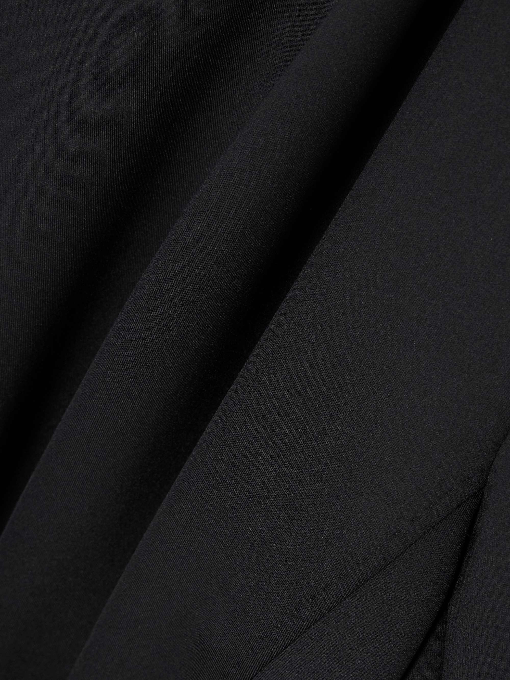 Asymmetric satin midi dress view