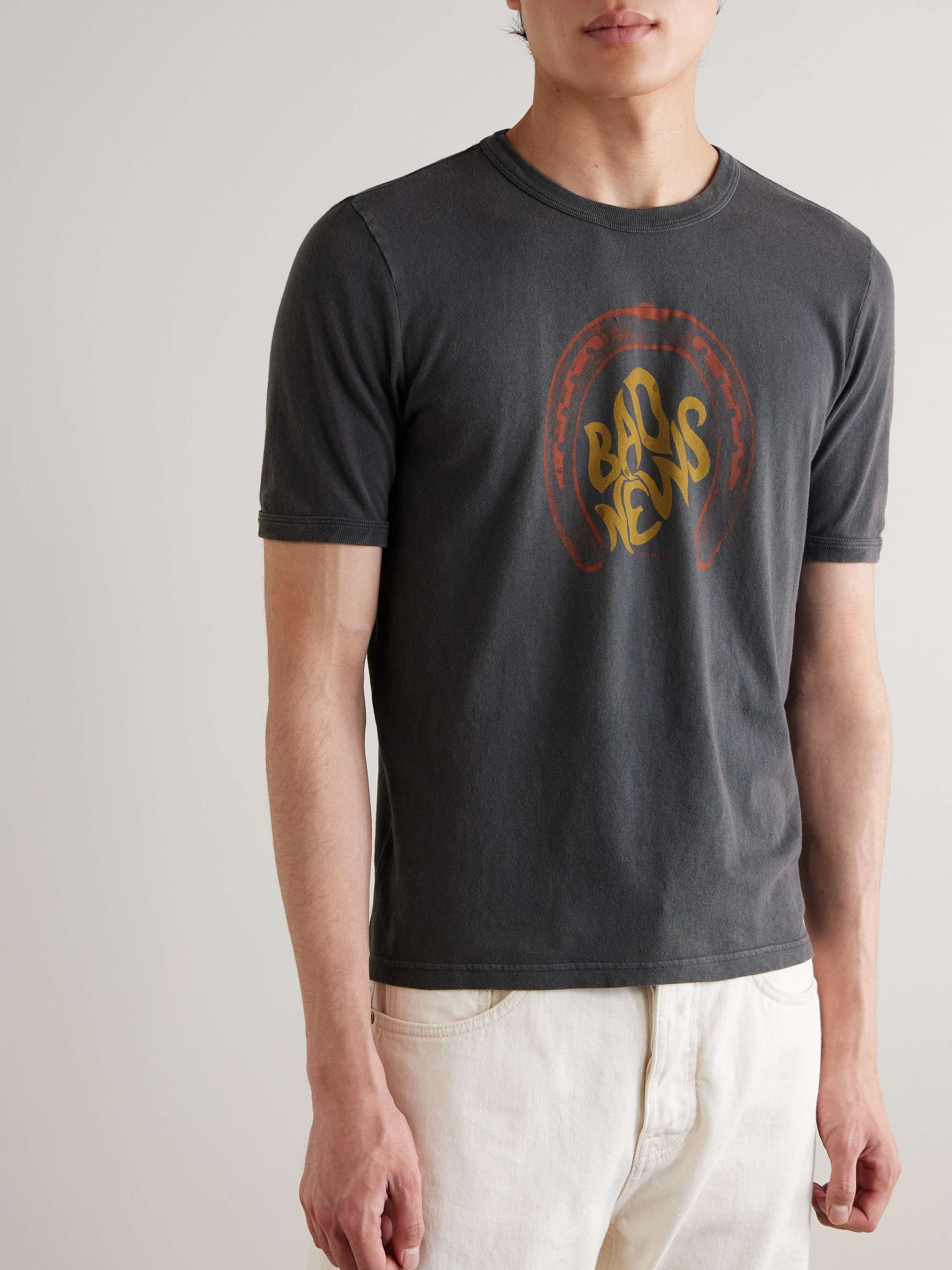 Ricky Bad News Printed Cotton-Jersey T-Shirt view