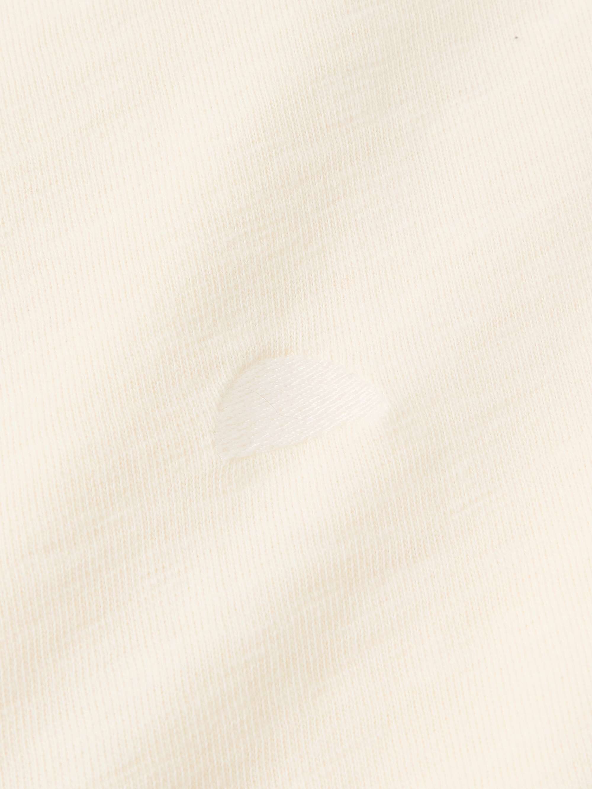 Embroidered Garment-Dyed Slub Cotton-Jersey T-Shirt view