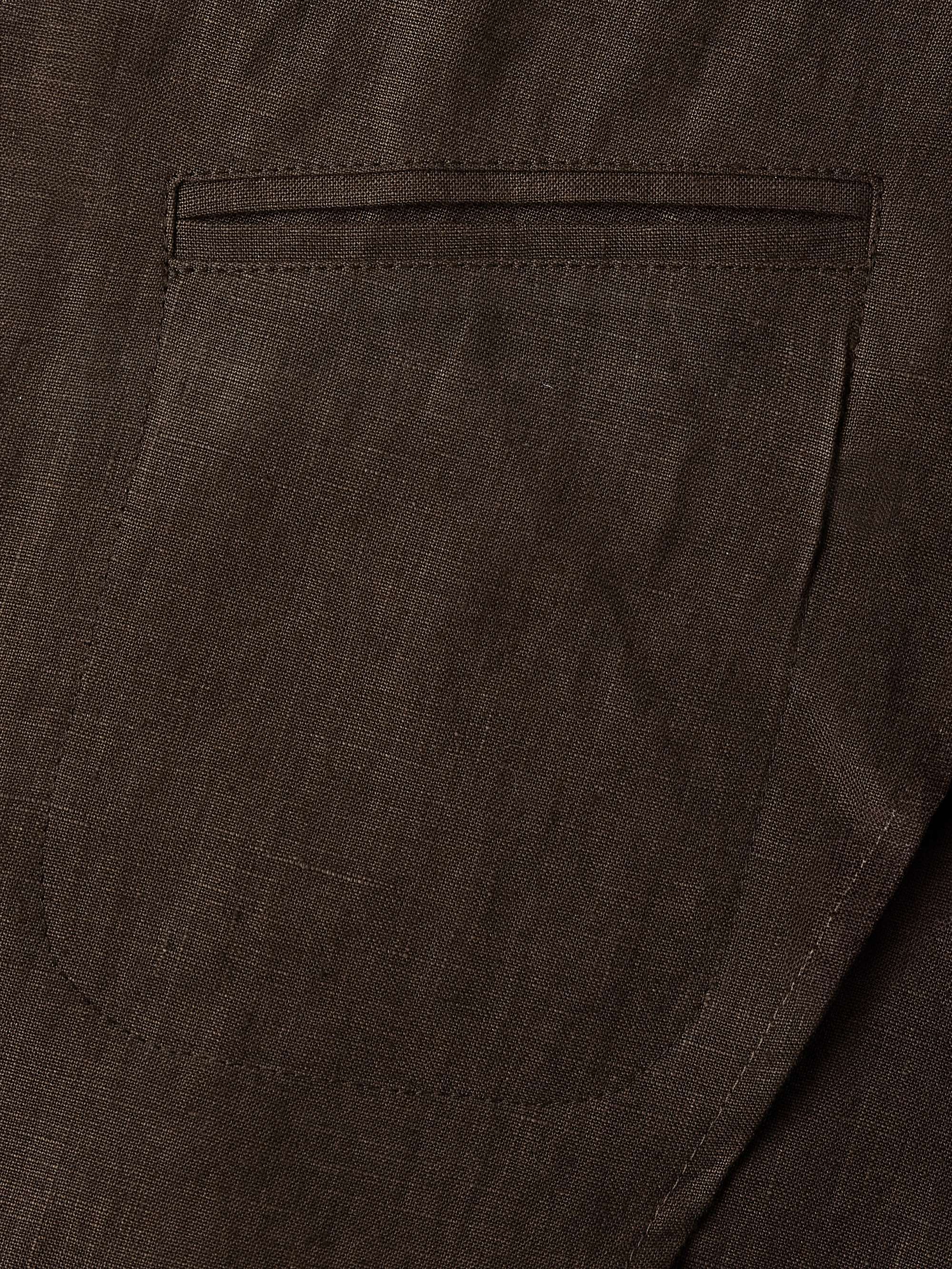 Unstructured Washed-Linen Blazer view
