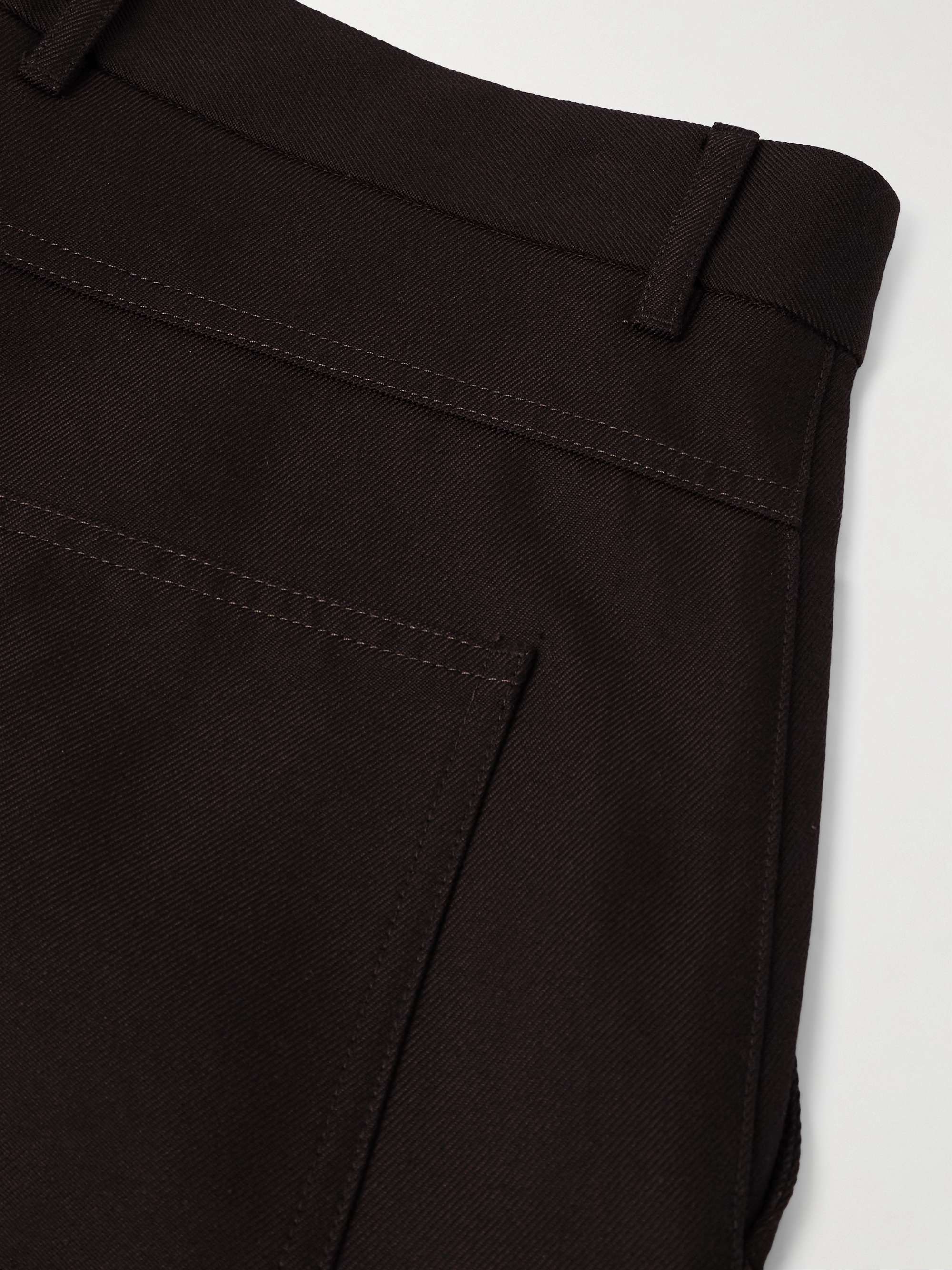 Harper Portland Straight-Leg Wool and Cotton-Blend Twill Trousers view