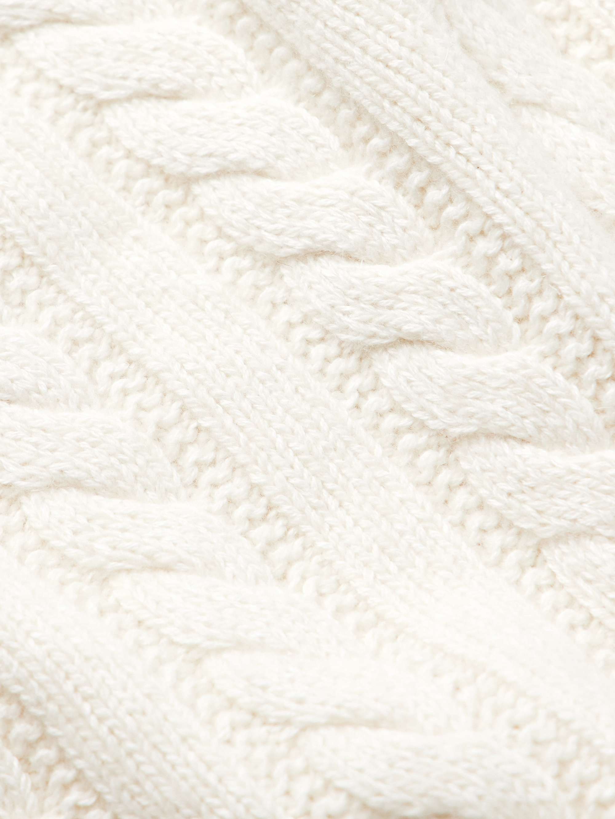 + Wimbledon Cable-Knit Cashmere, Cotton and Linen-Blend Sweater Vest view