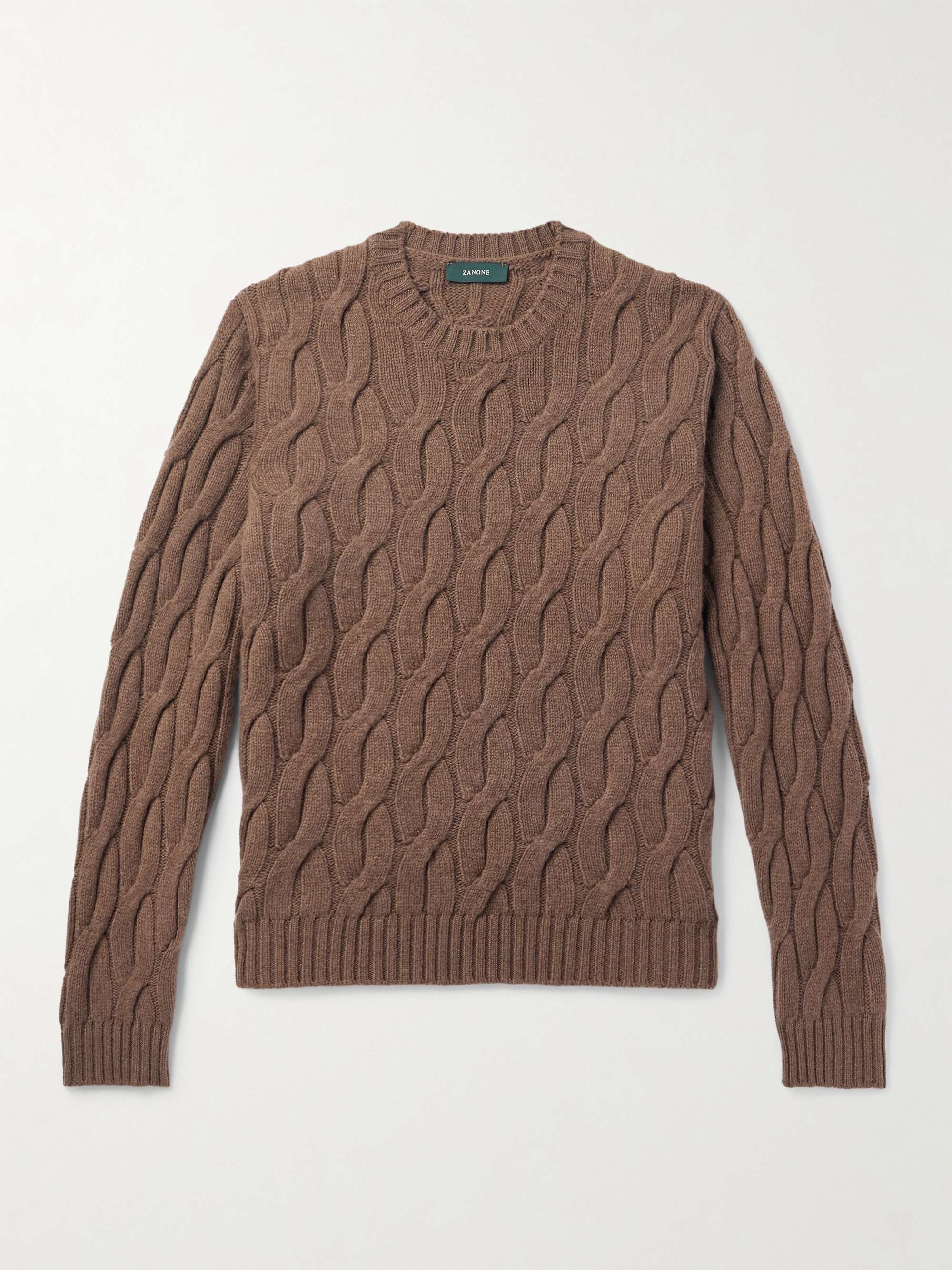 Zanone Cable-Knit Wool Sweater hero visual