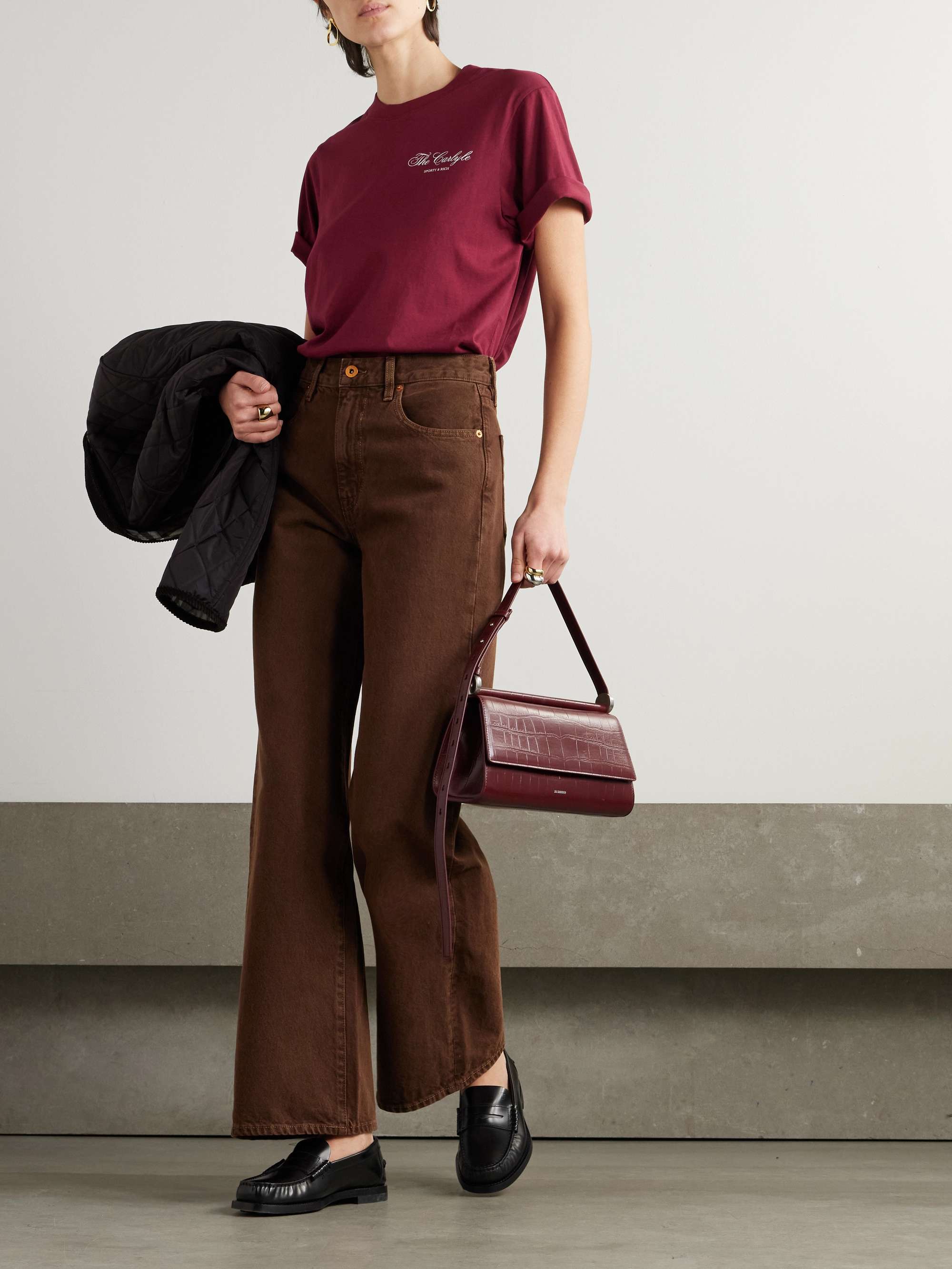 + The Carlyle printed cotton-jersey T-shirt view