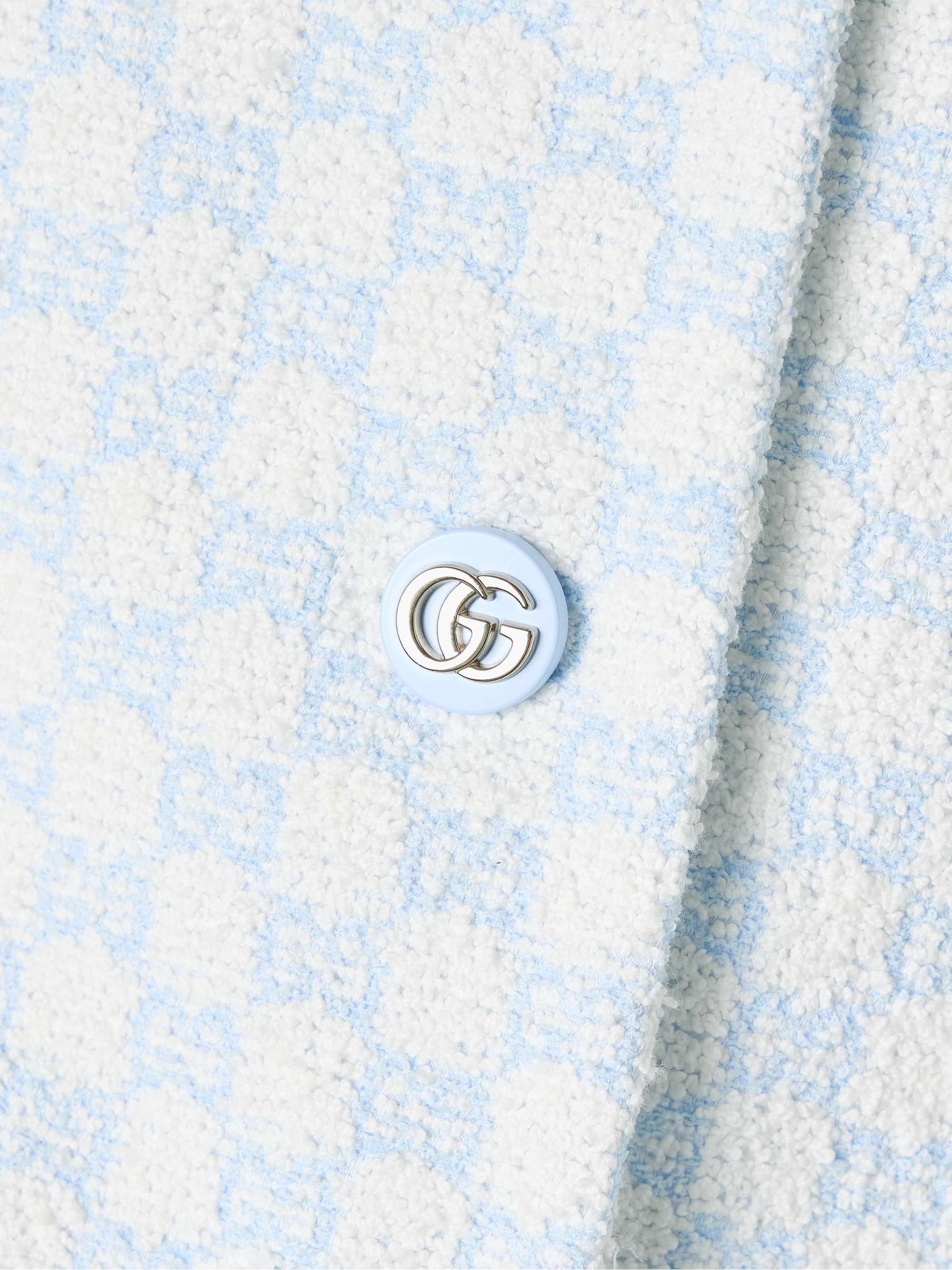 Cropped jacquard-knit cotton-blend bouclé-tweed jacket view