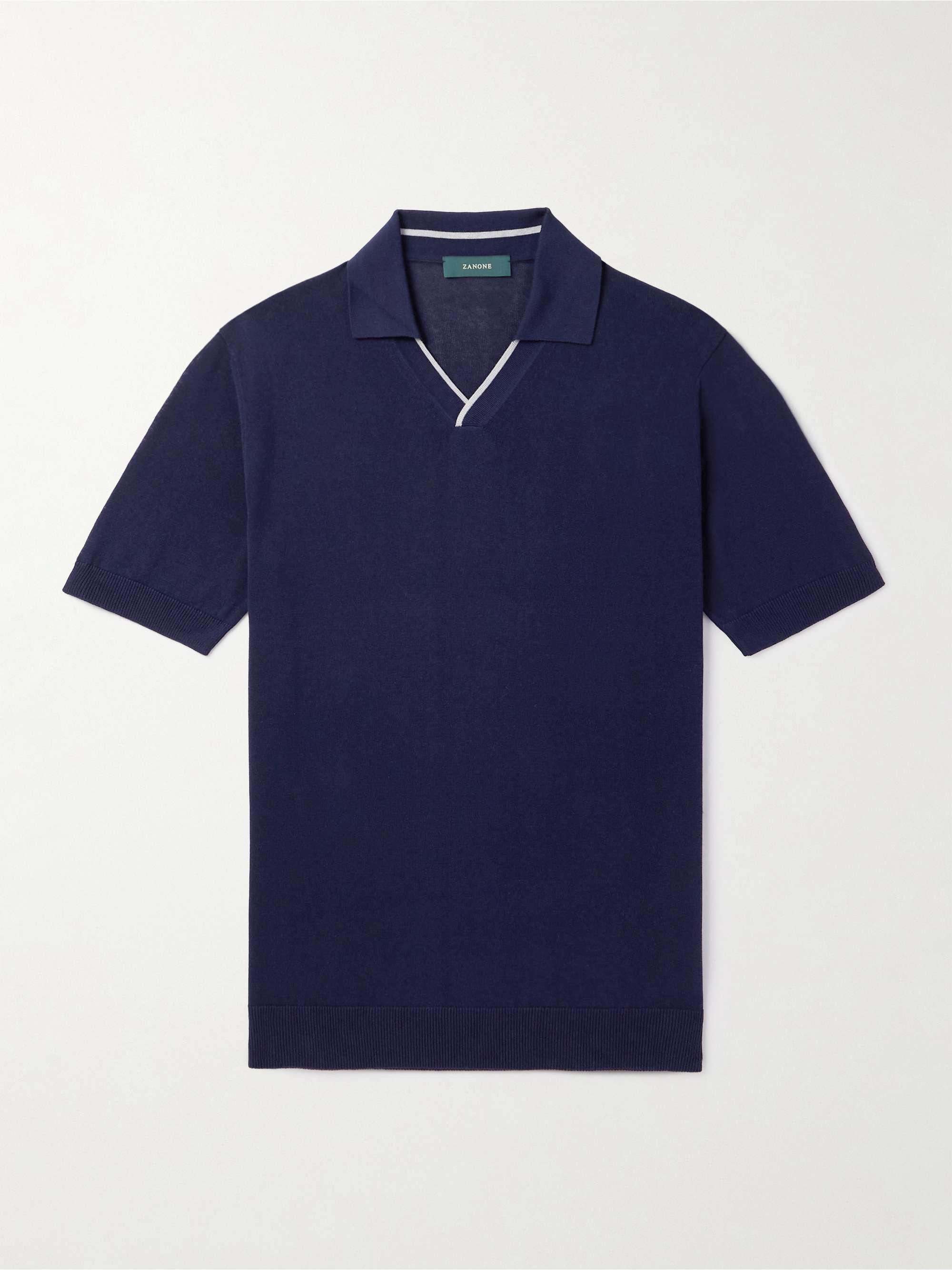 Zanone Slim-Fit Cotton Polo Shirt hero visual