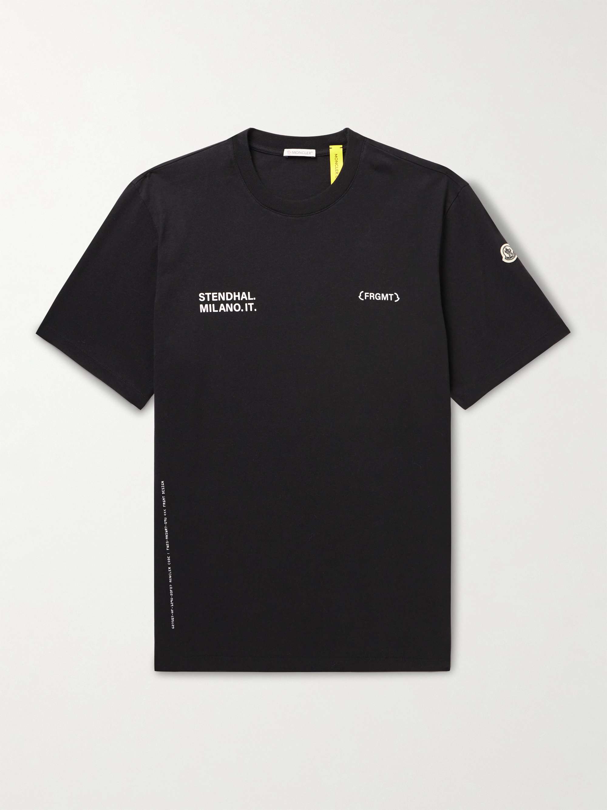7 Moncler FRGMT Hiroshi Fujiwara Logo-Print Cotton-Jersey T-Shirt hero visual
