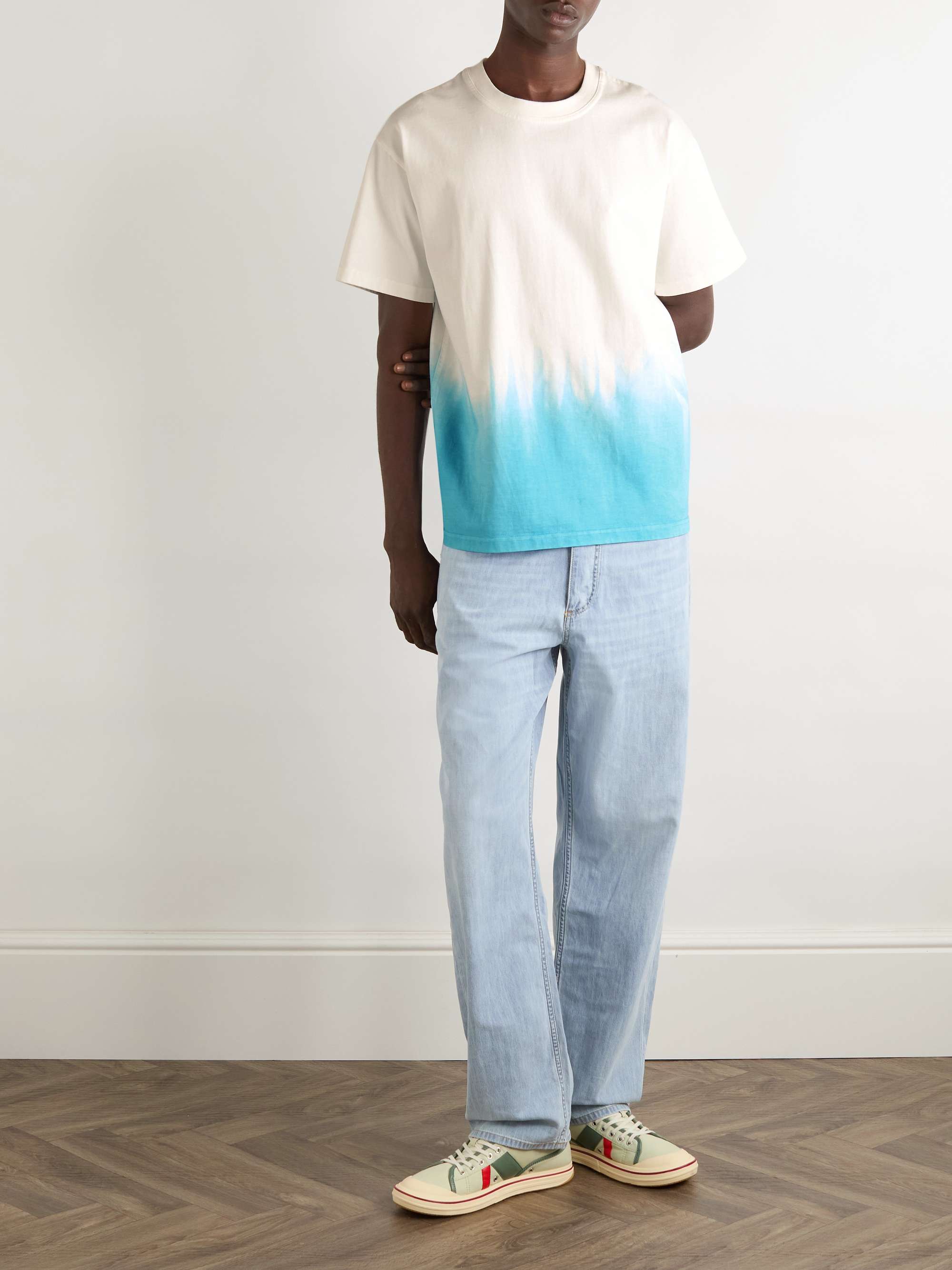 Dip-Dyed Cotton-Jersey T-Shirt view
