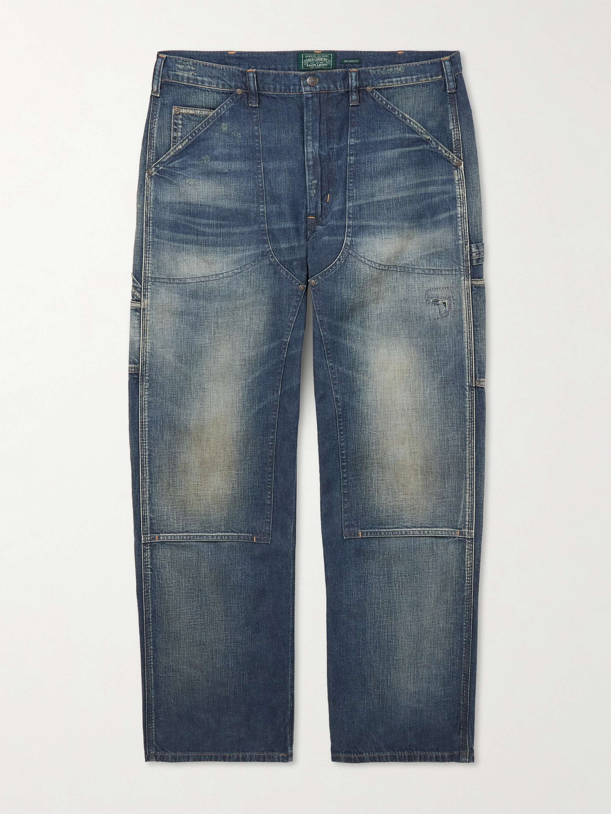 Polo Country Slim-Fit Straight-Leg Distressed Panelled Jeans hero visual