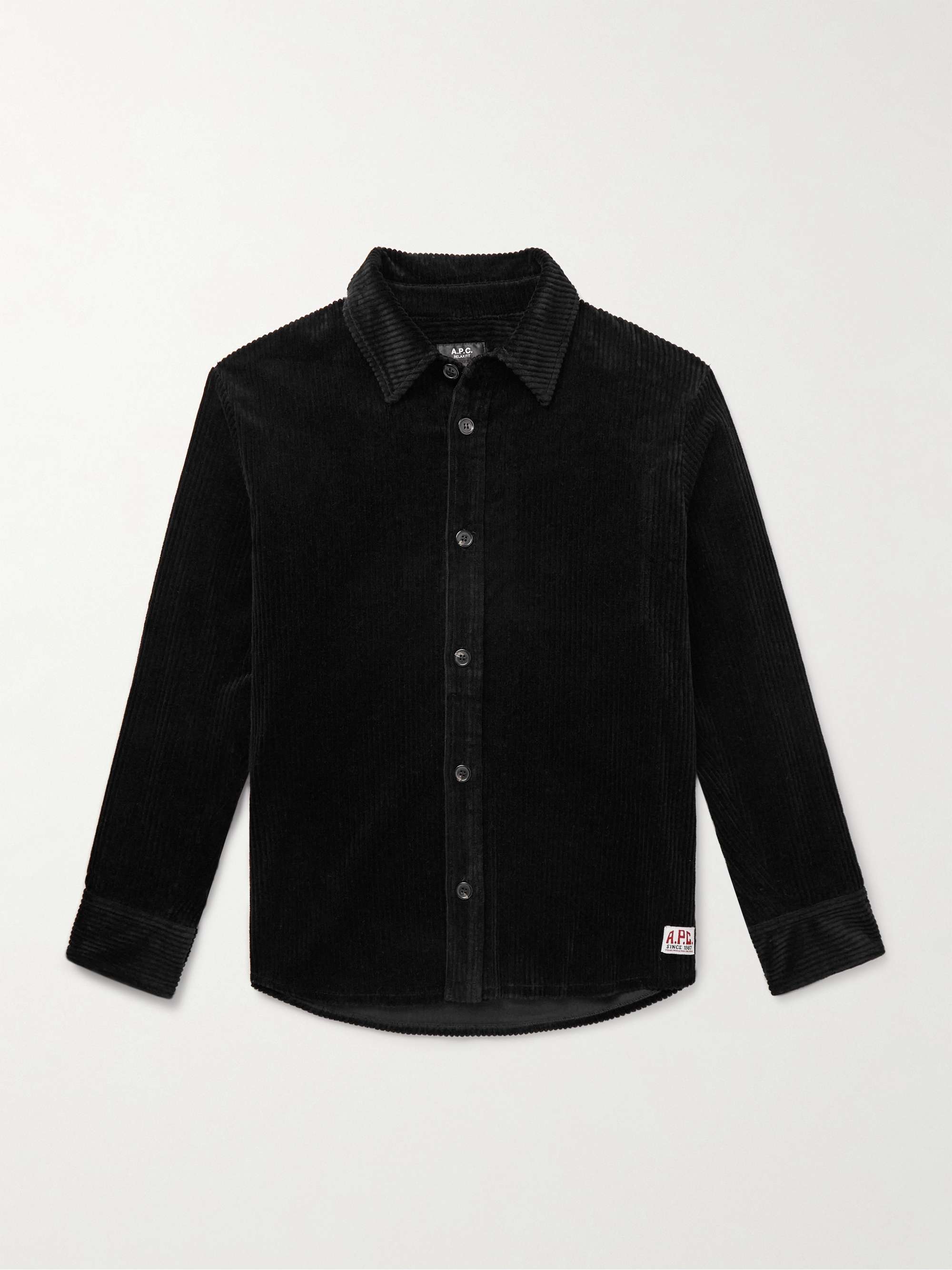 Boris Logo-Appliquéd Cotton-Corduroy Shirt hero visual